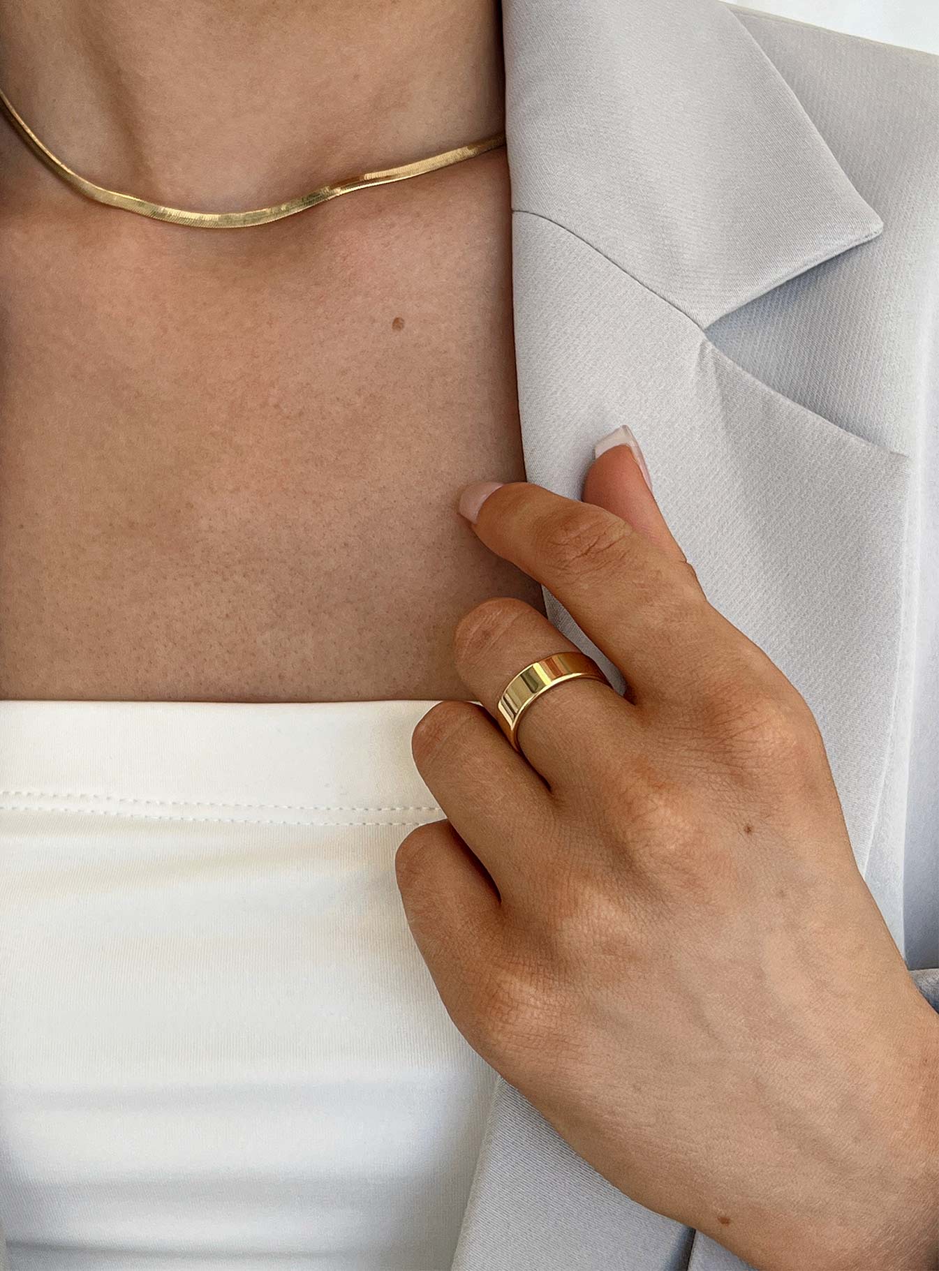 Dami Gold Plated Ring-Oh Mollys