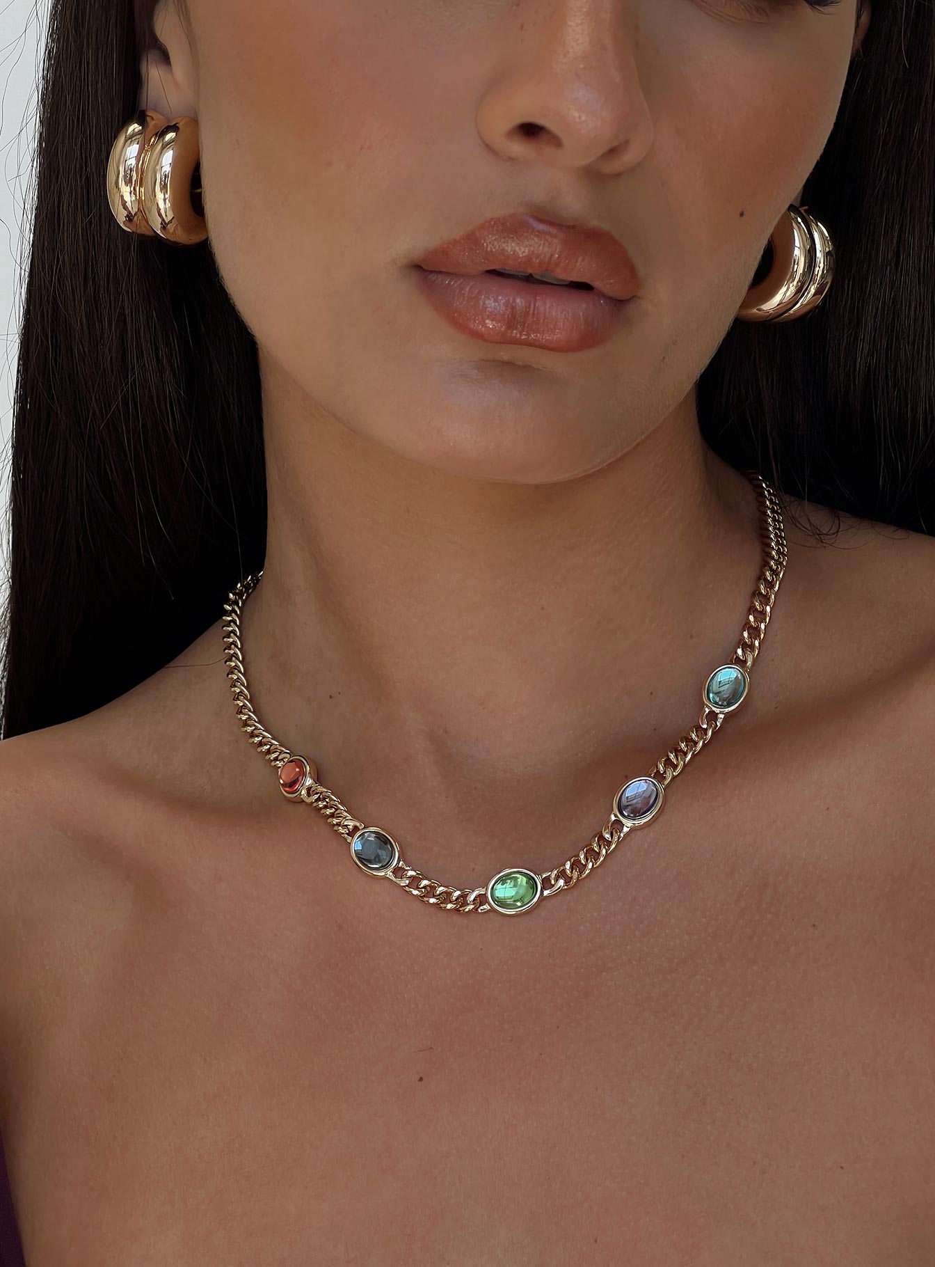 Rosalee Necklace Gold-Oh Mollys