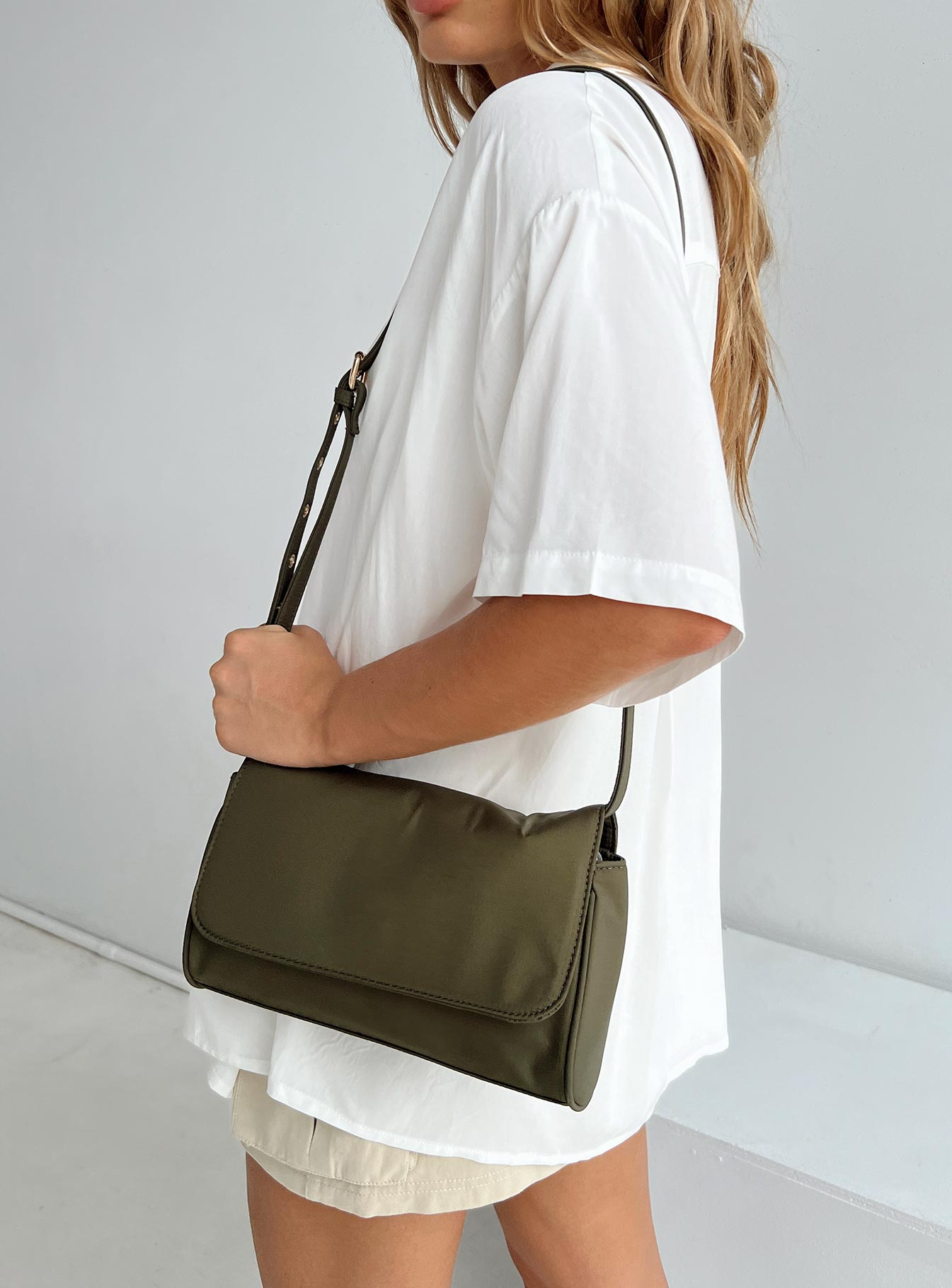 Davie Crossbody Bag Khaki-Oh Mollys