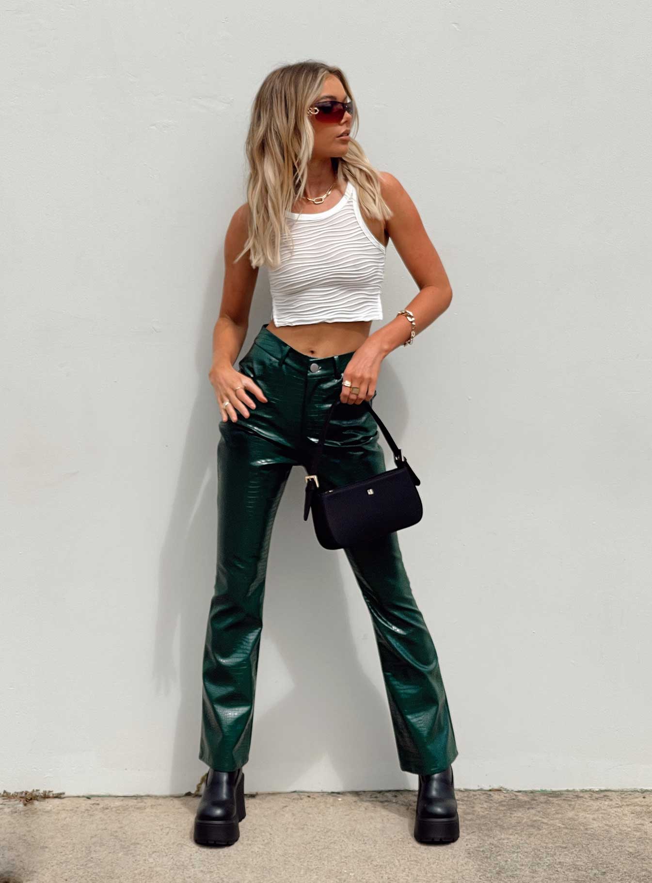 Harmonious Pants Green-Oh Mollys