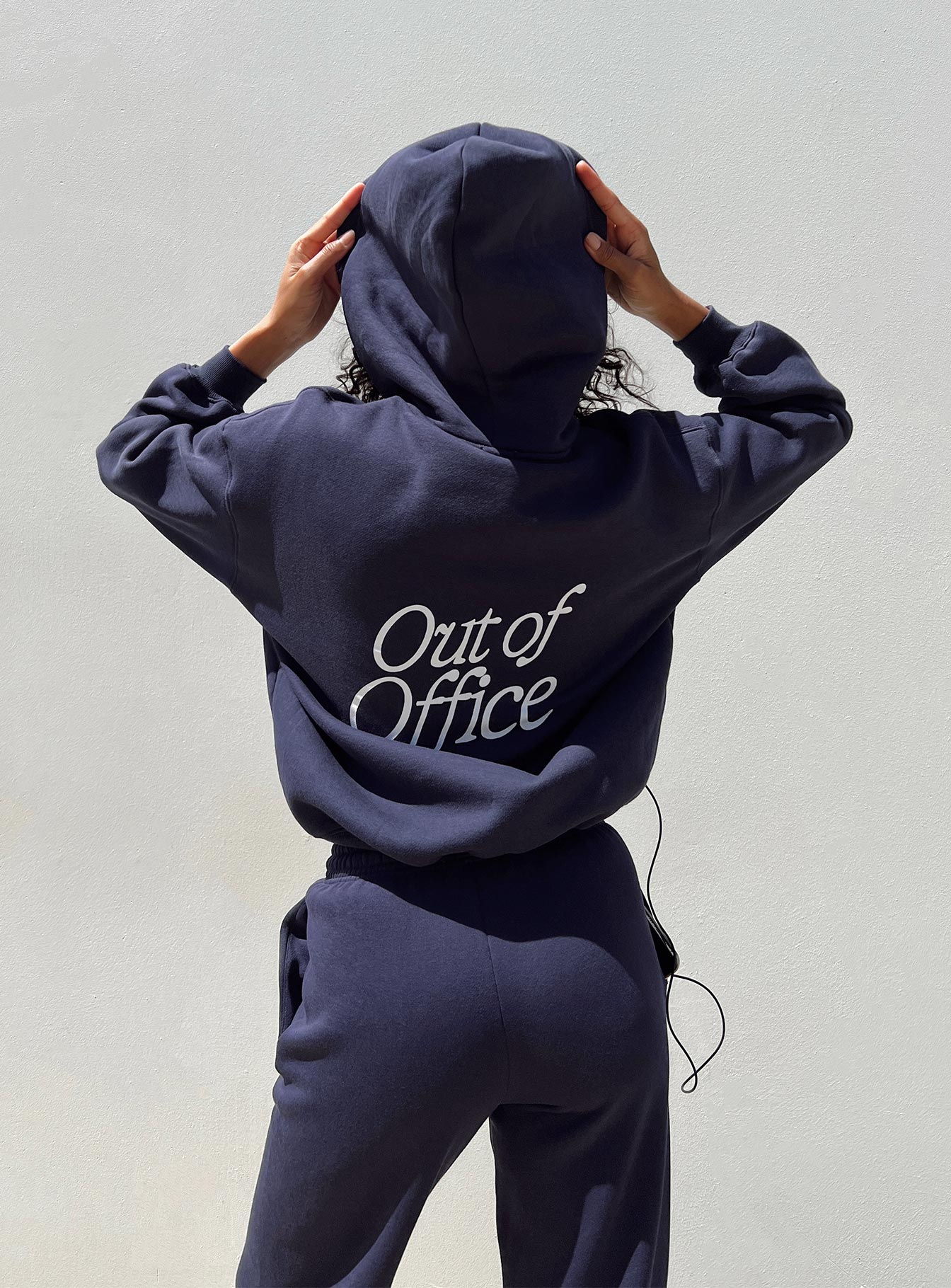 Out Of Office Hoodie Navy-Oh Mollys