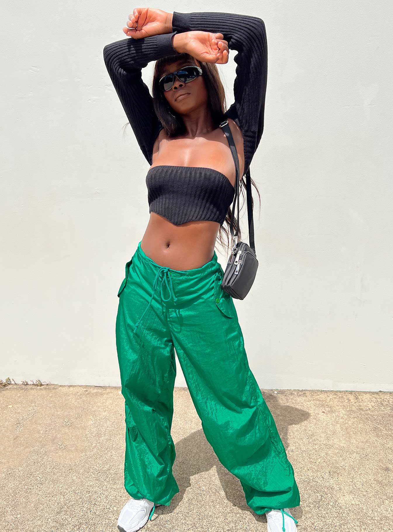 Motel Chute Trousers Green-Oh Mollys