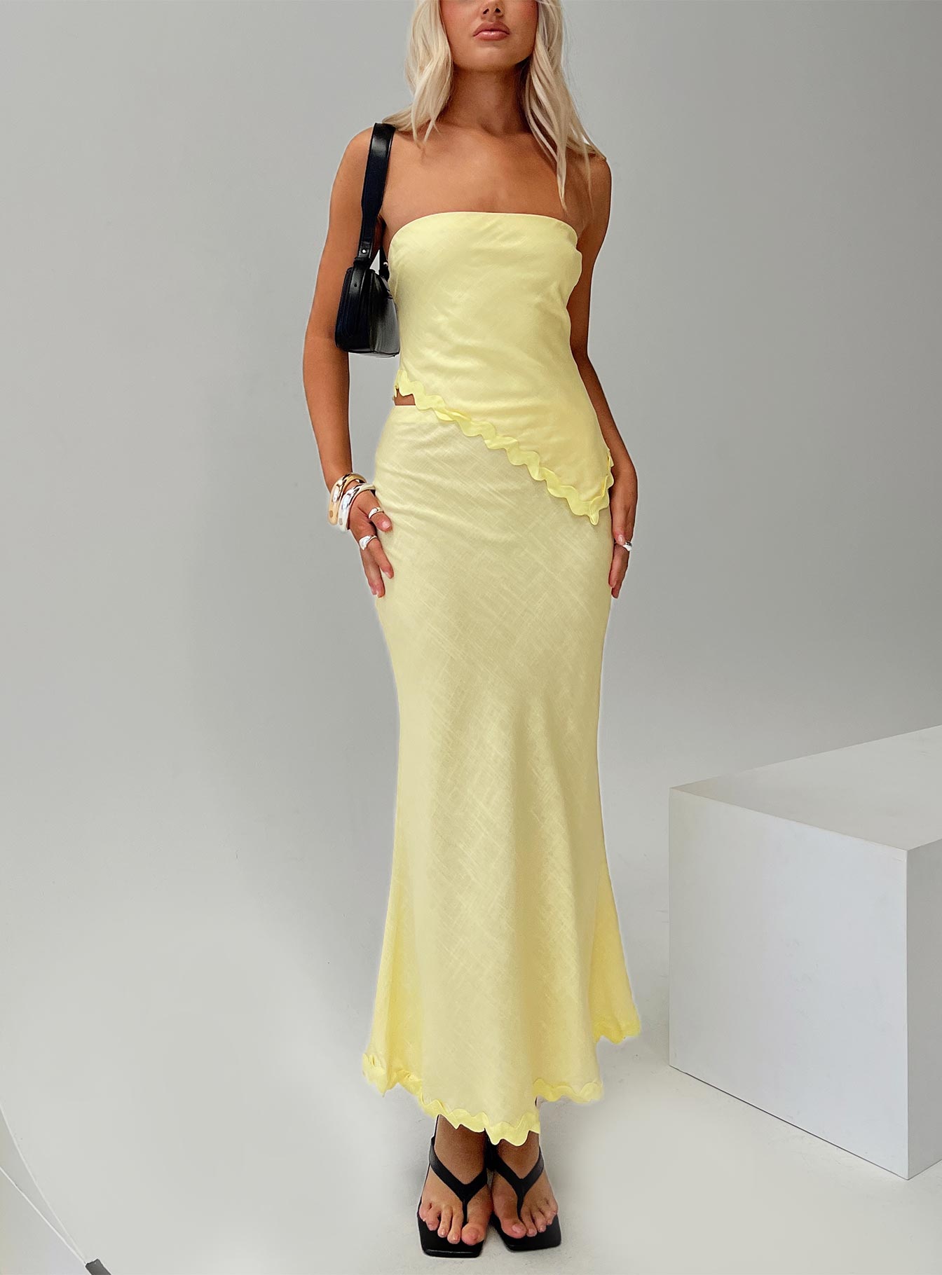 Silvershore Maxi Skirt Yellow-Oh Mollys