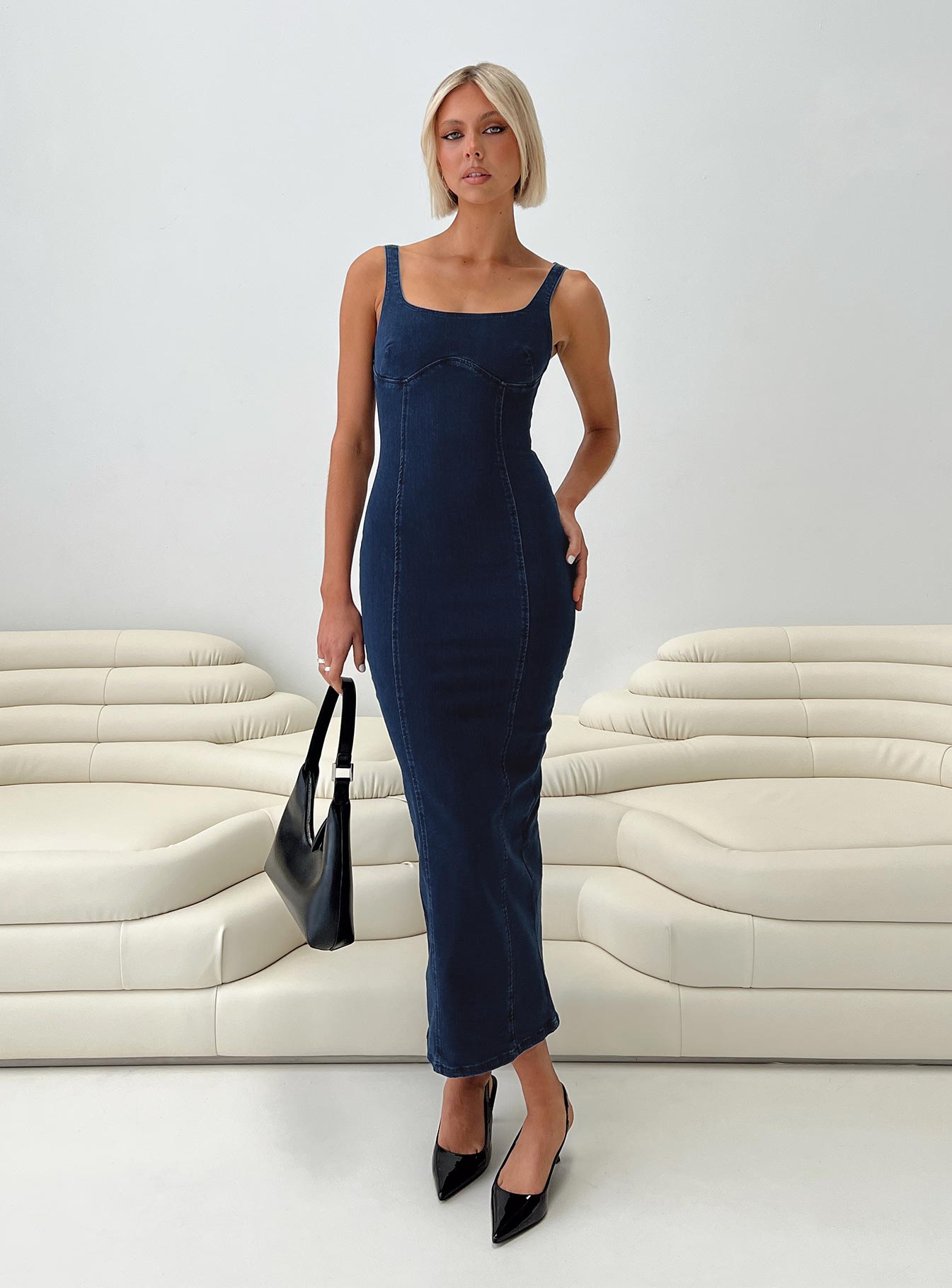 Hollas Maxi Dress Blue-Oh Mollys