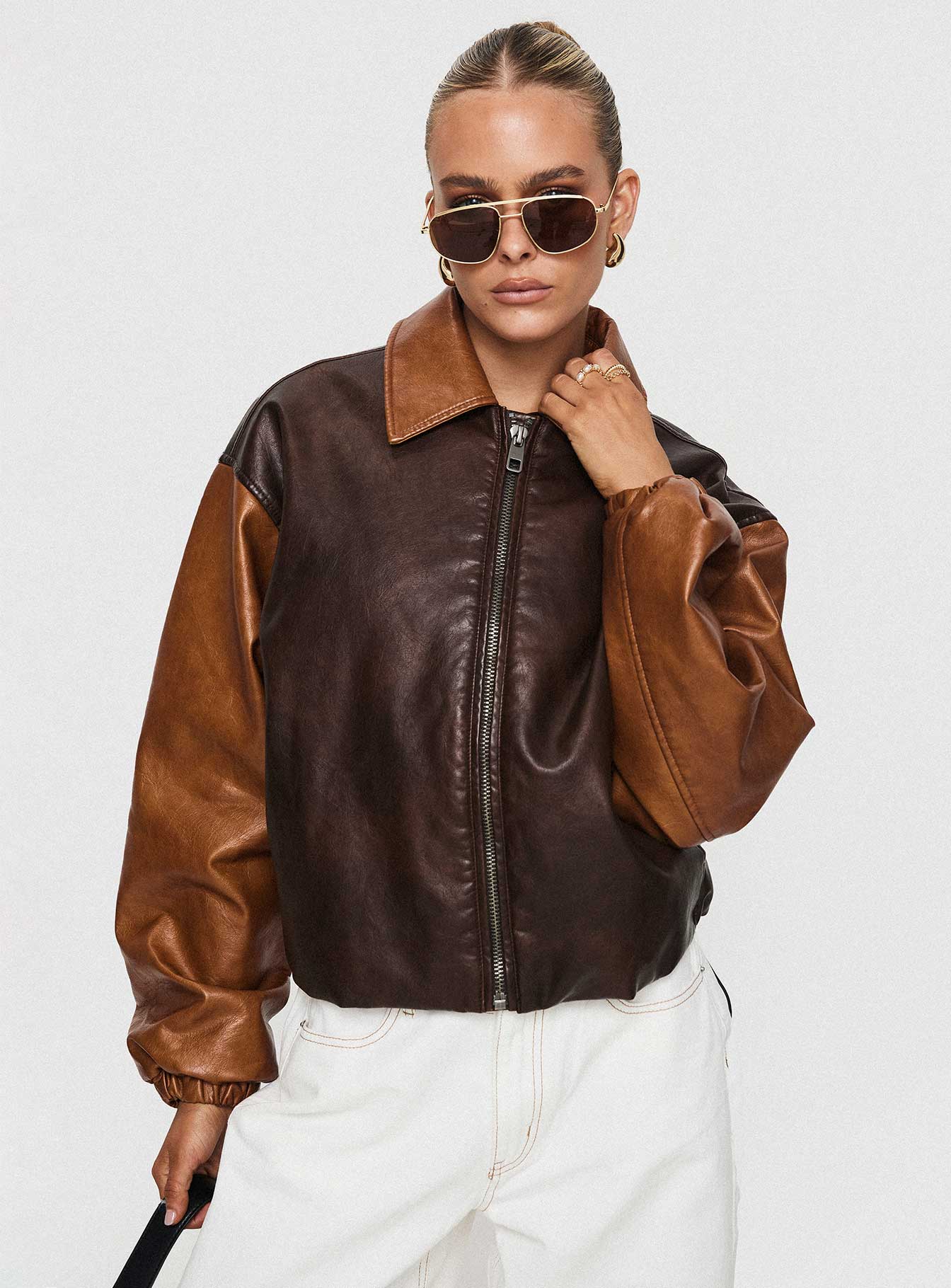Nirvana Bomber Jacket Chocolate-Oh Mollys