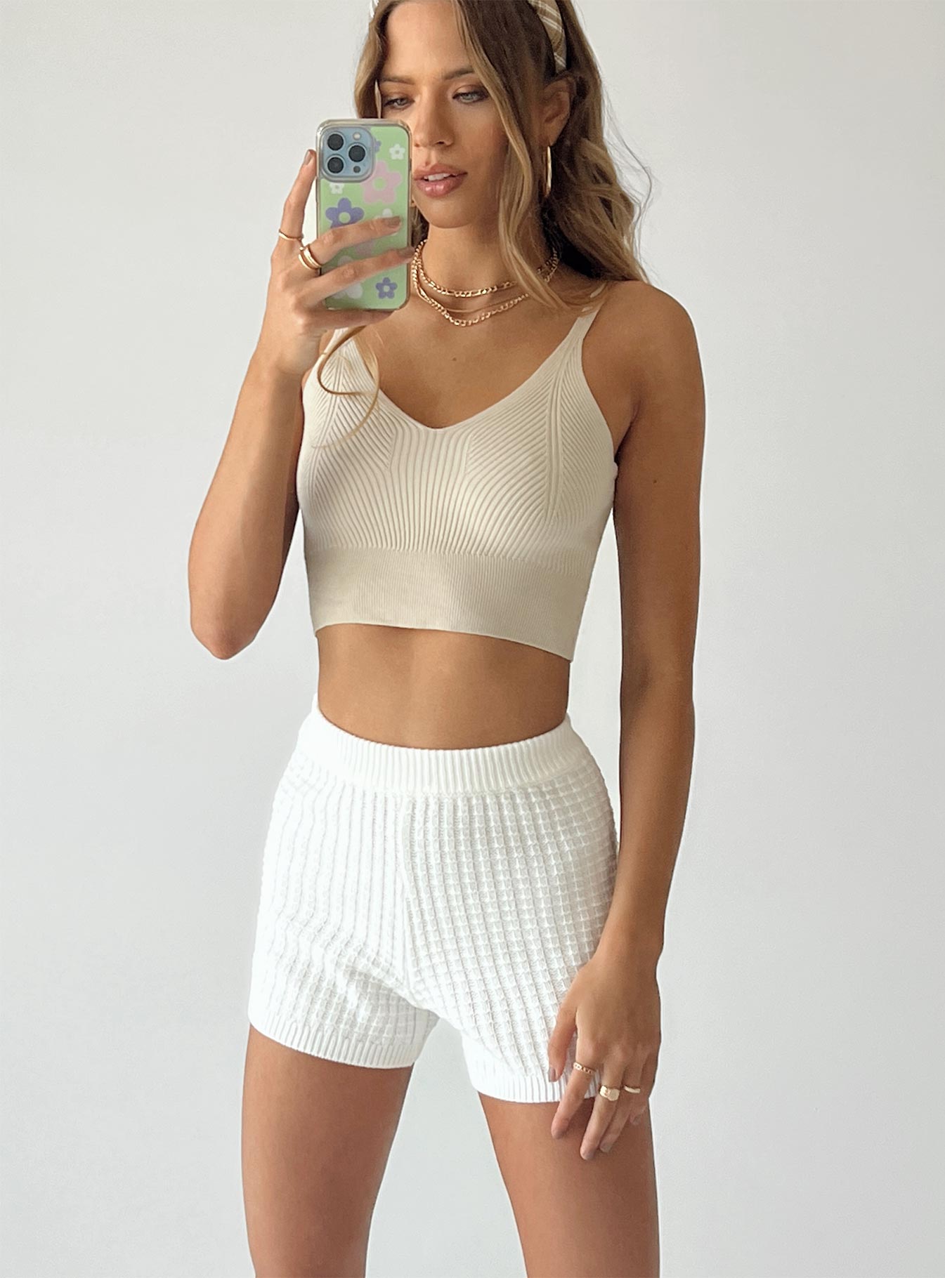 Krystka Shorts White-Oh Mollys