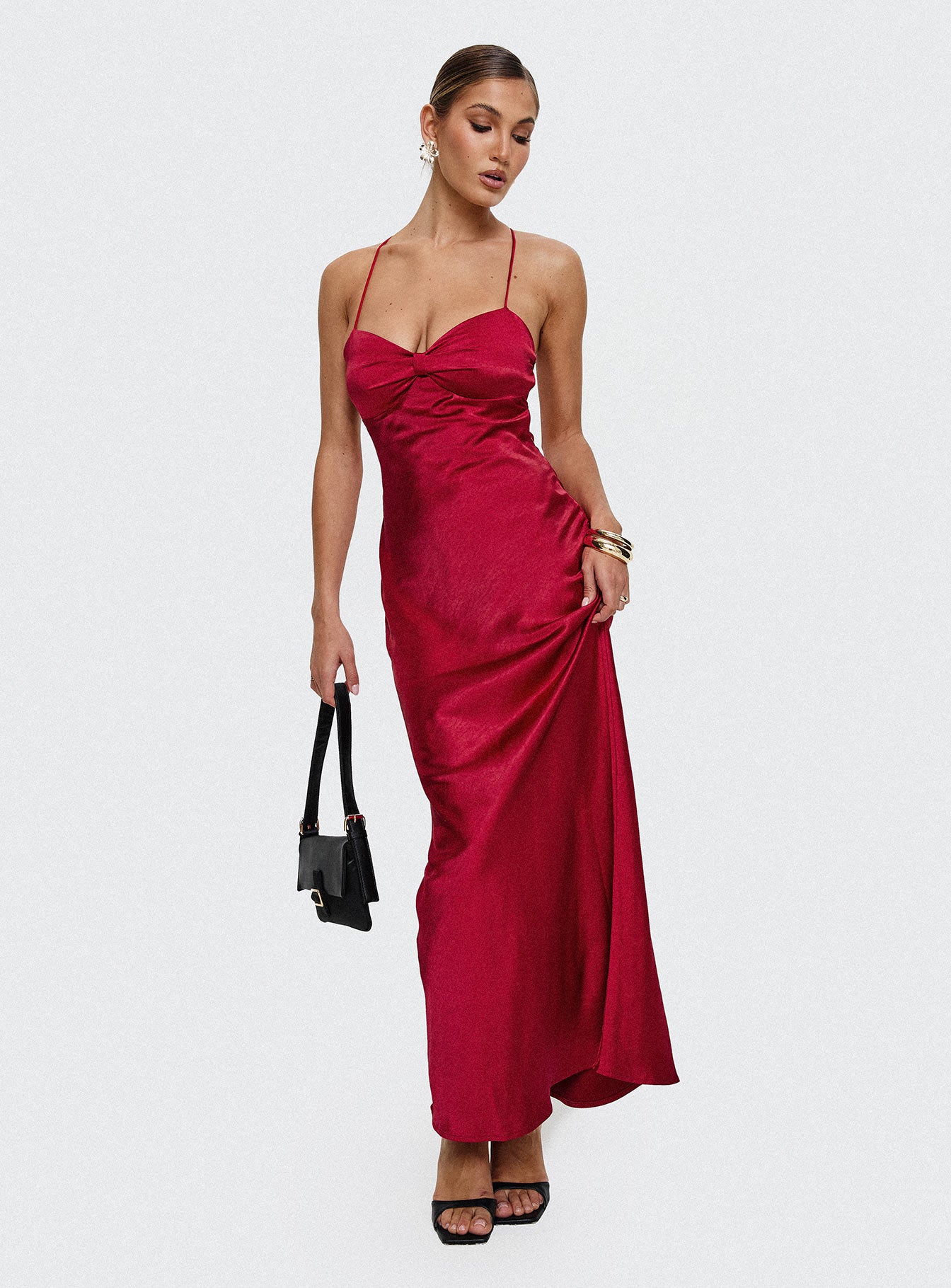 Kristelle Maxi Dress Red-Oh Mollys