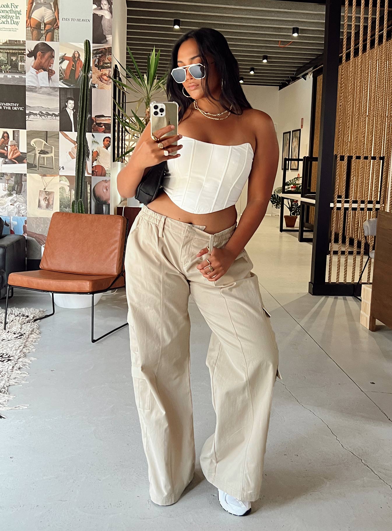 Motel Hansa Trouser Panama Ecru-Oh Mollys