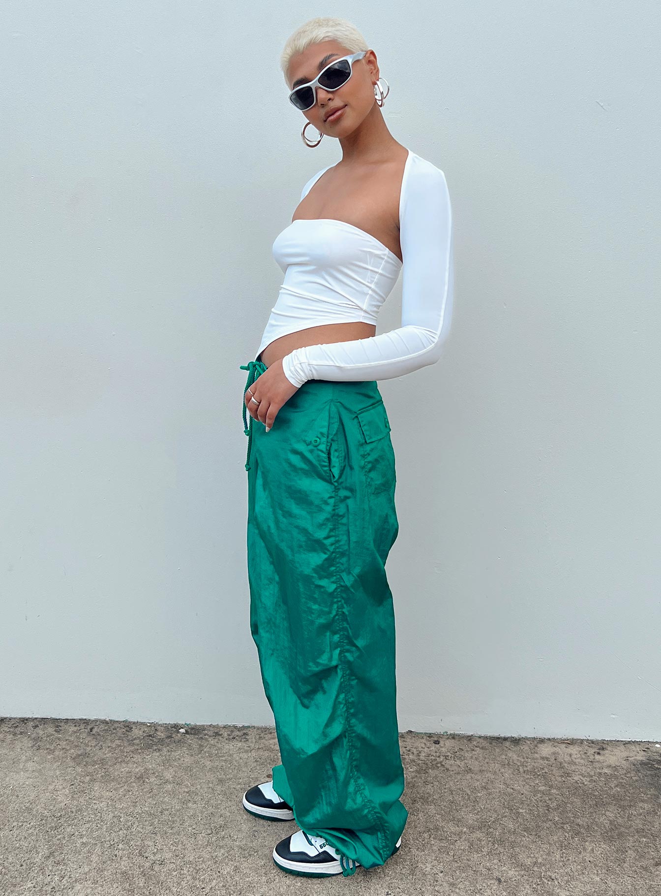 Motel Chute Trousers Teal-Oh Mollys