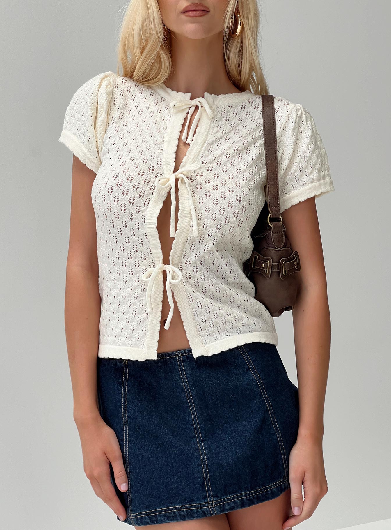 Mari Knit Top Cream-Oh Mollys