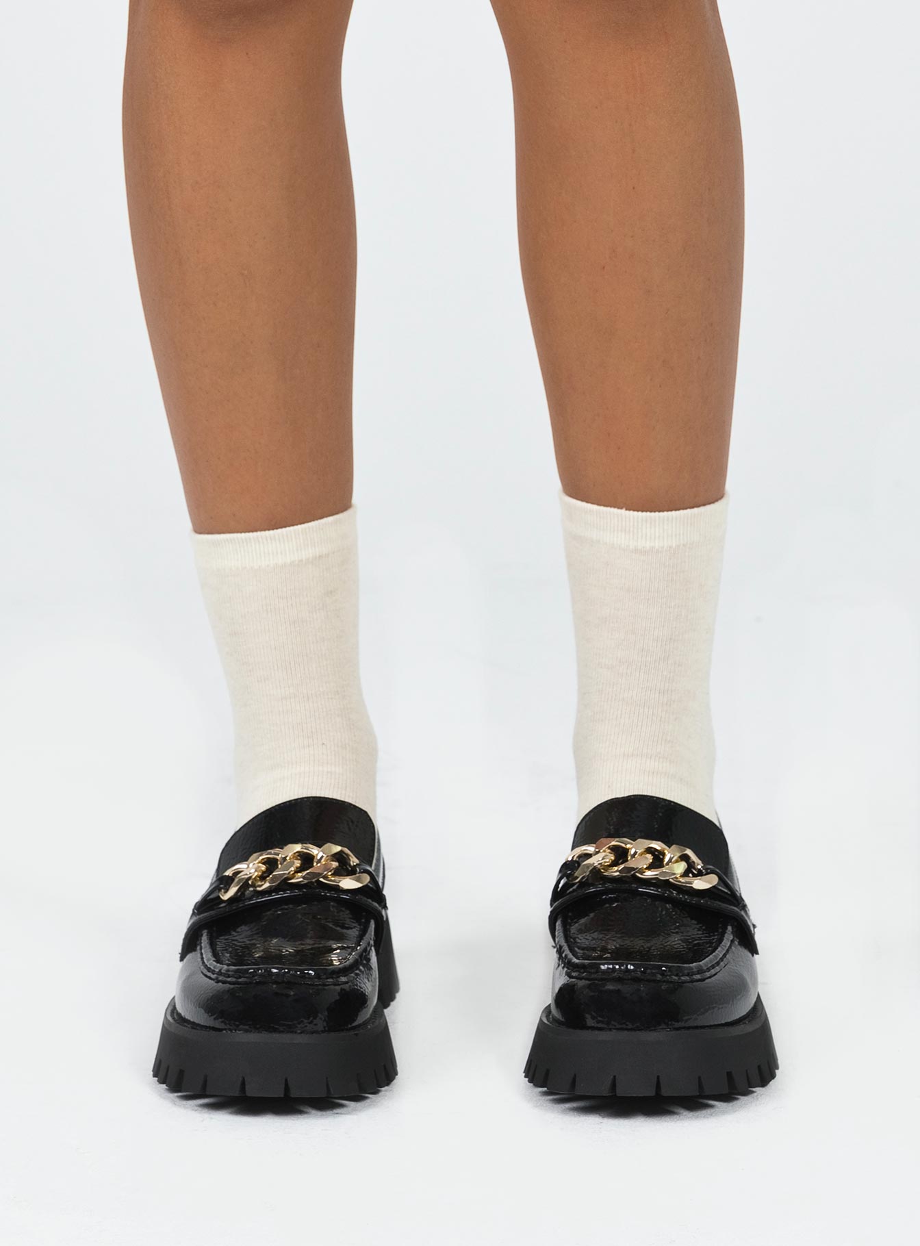 Lucille Loafer Patent Black-Oh Mollys