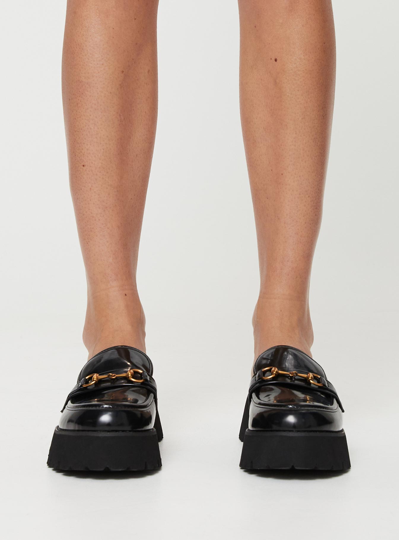 Lidia Mule Loafers Black-Oh Mollys