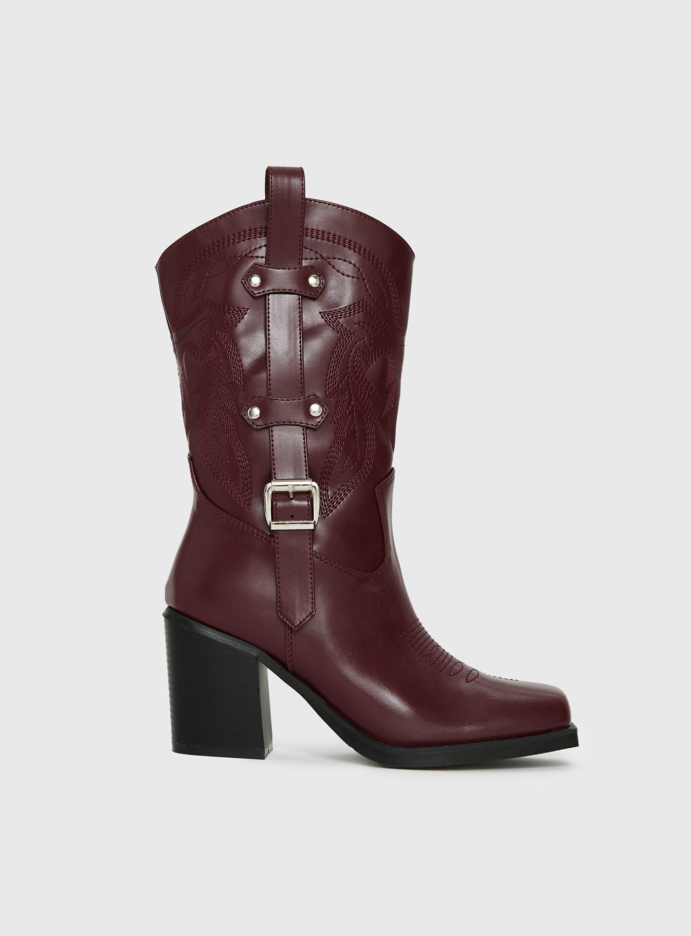 Cypress Western Boots Burgundy-Oh Mollys