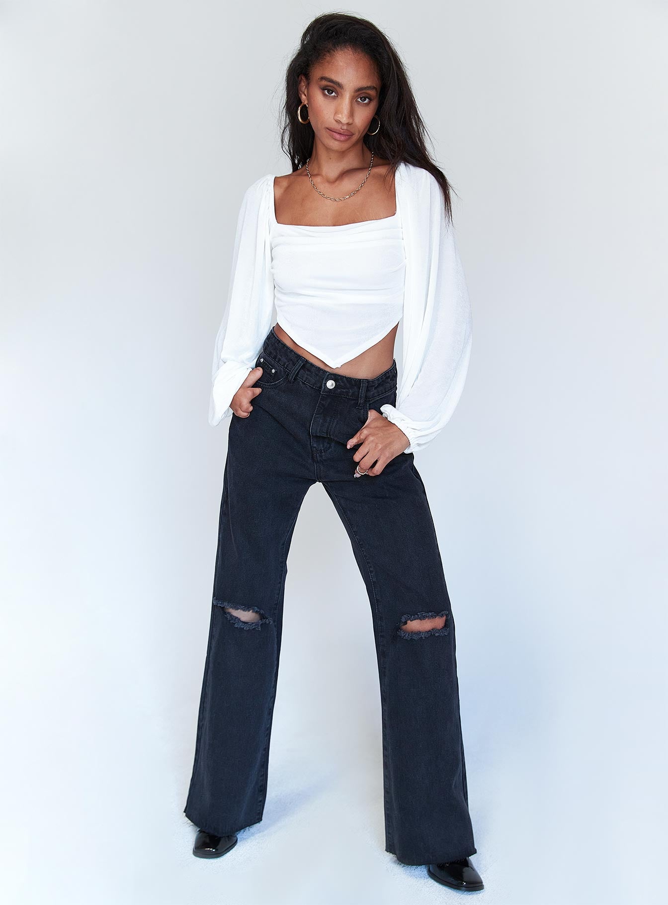 Londyn Denim Jeans Black-Oh Mollys