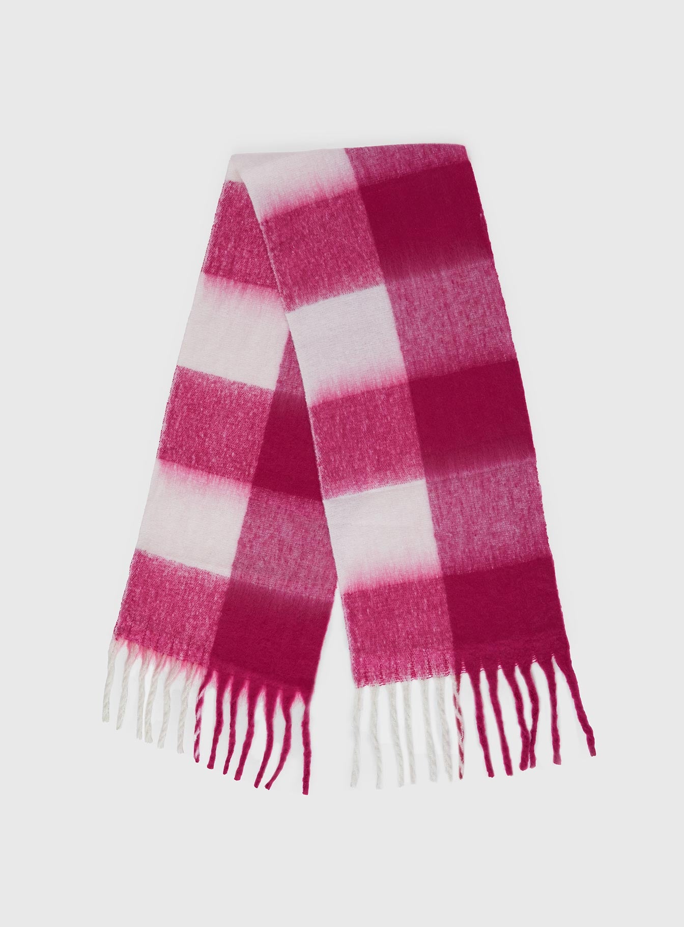 Consideration Scarf Pink Check-Oh Mollys
