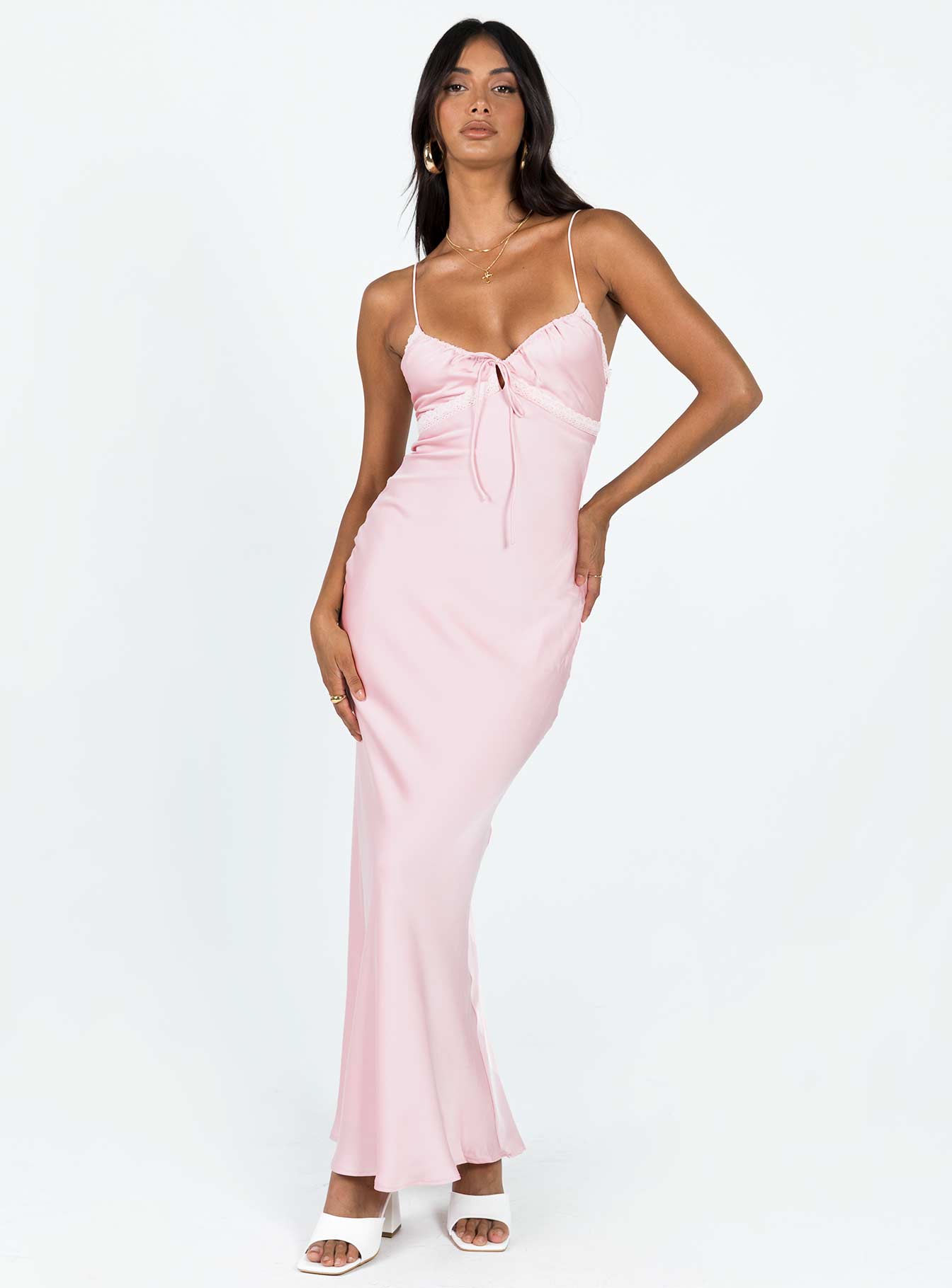Emily Maxi Dress Pink-Oh Mollys