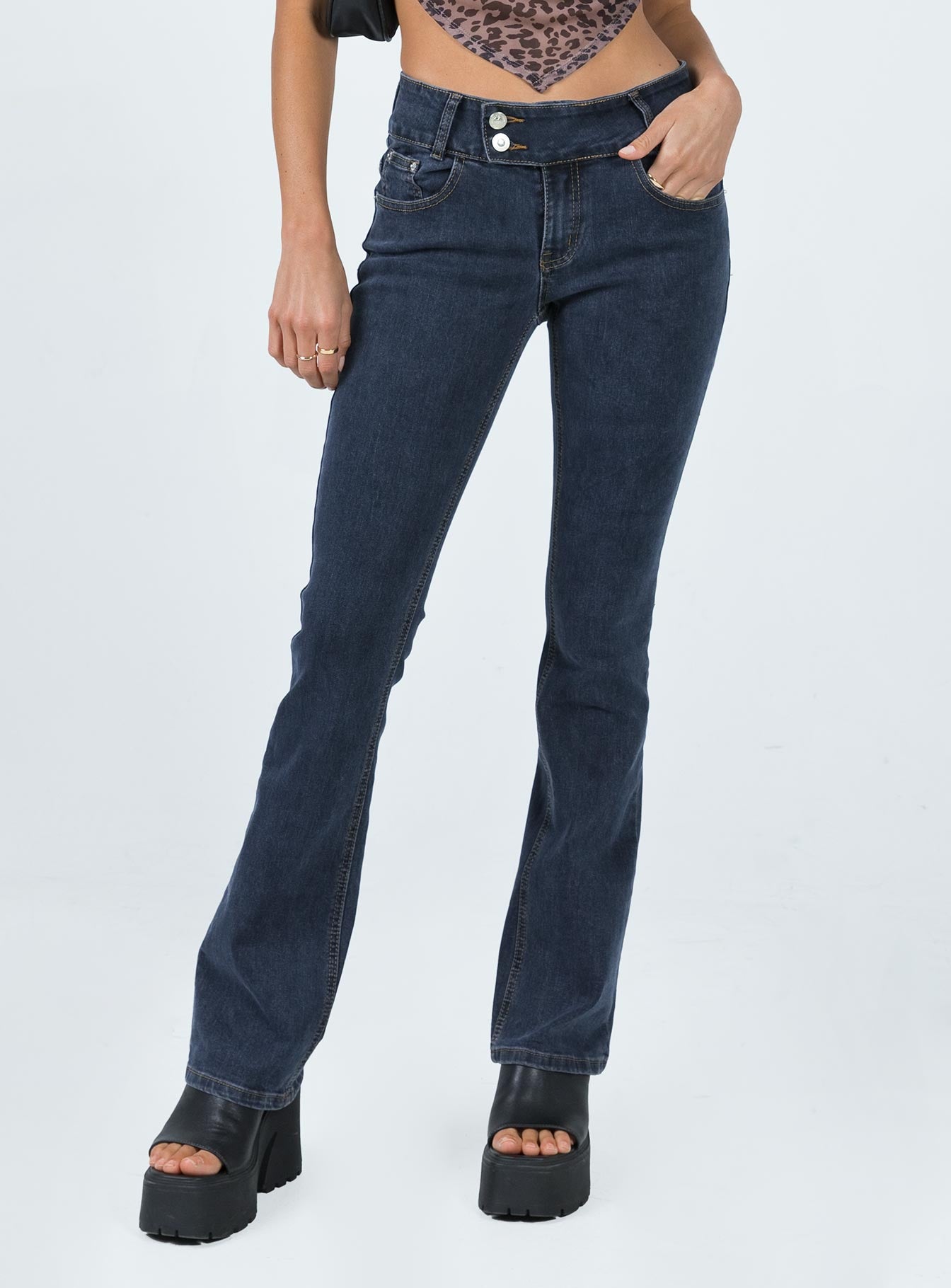 Kurnell Low Rise Slim Jeans Denim-Oh Mollys
