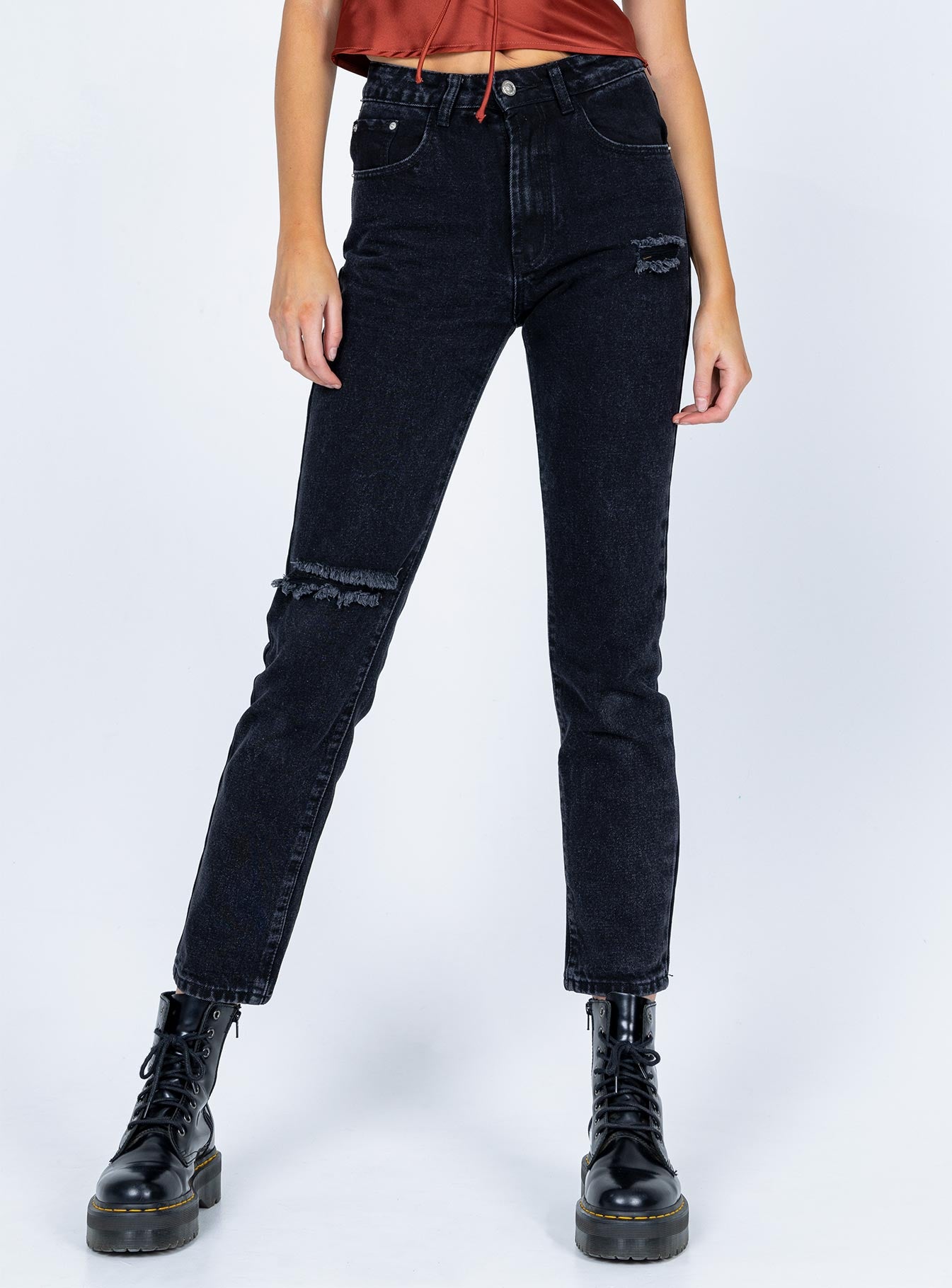 Charleston Denim Jeans Black-Oh Mollys