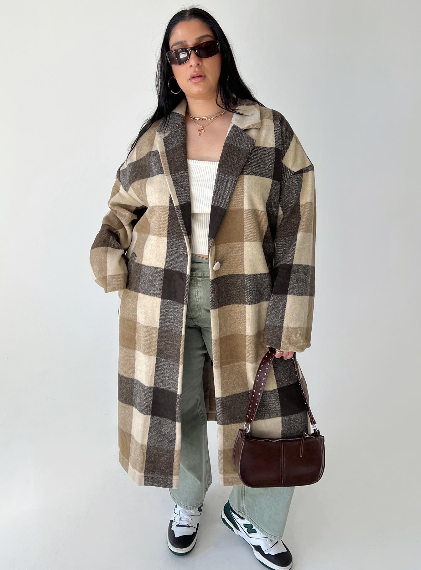 Penelope Coat Beige Curve-Oh Mollys