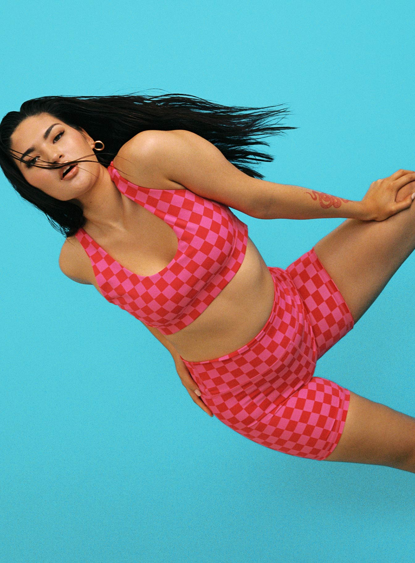 Love Game Bike Shorts Pink / Red-Oh Mollys