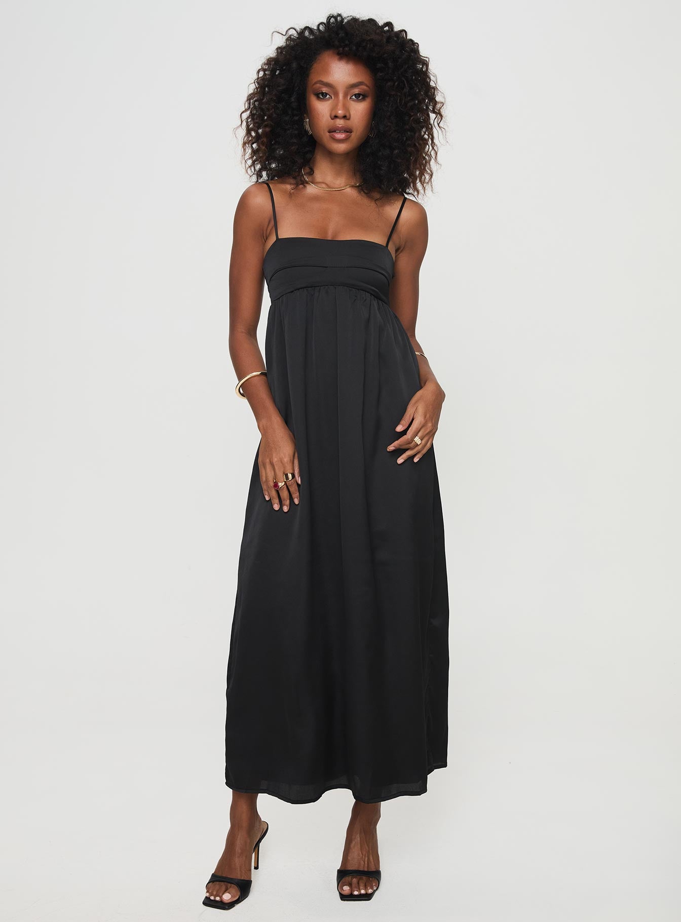 Ortega Maxi Dress Black-Oh Mollys