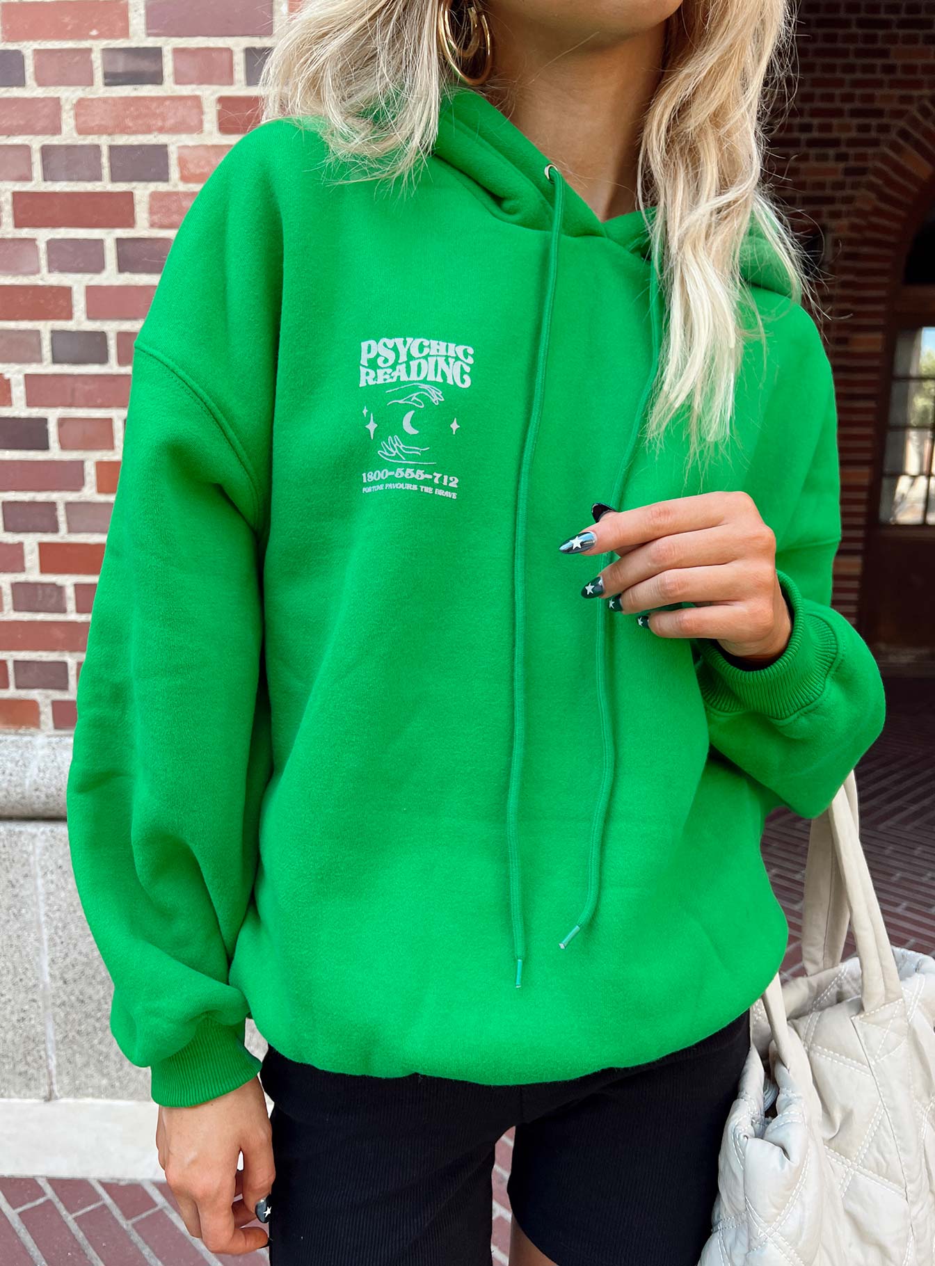 Lilly Psychic Hoodie Apple Green-Oh Mollys