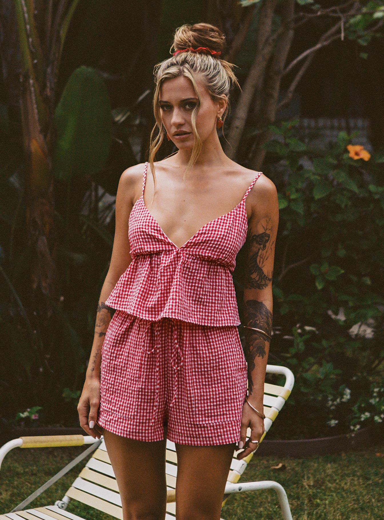 Lille Set Red Gingham-Oh Mollys