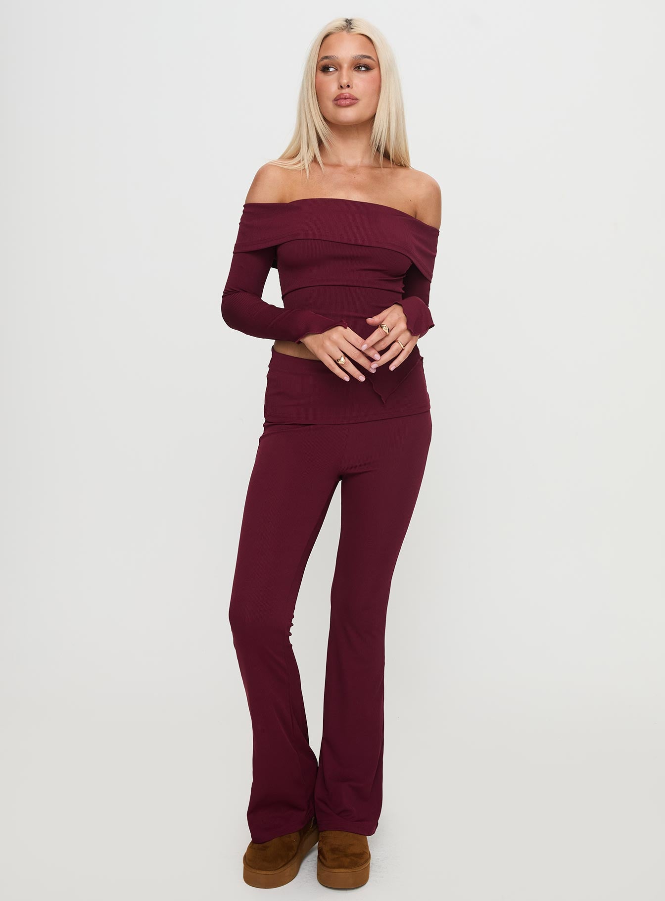 Outta Town Set Burgundy-Oh Mollys