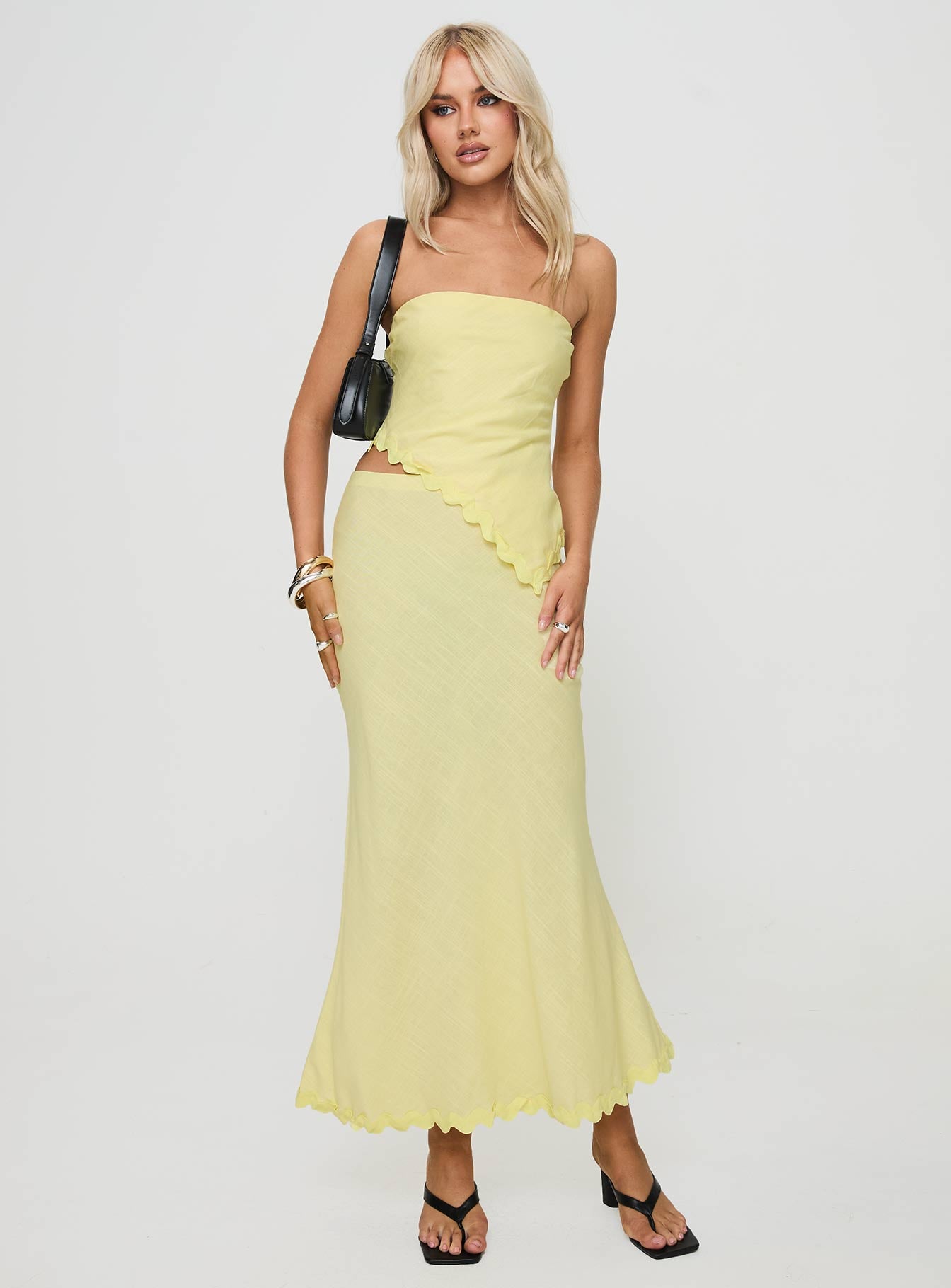 Silvershore Maxi Skirt Yellow-Oh Mollys