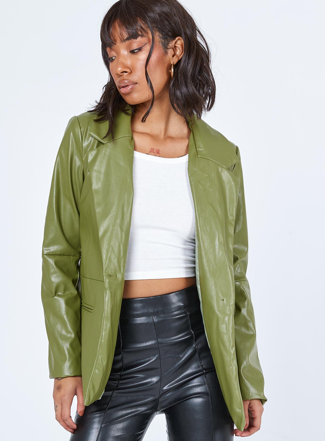 Morrison PU Blazer Green-Oh Mollys
