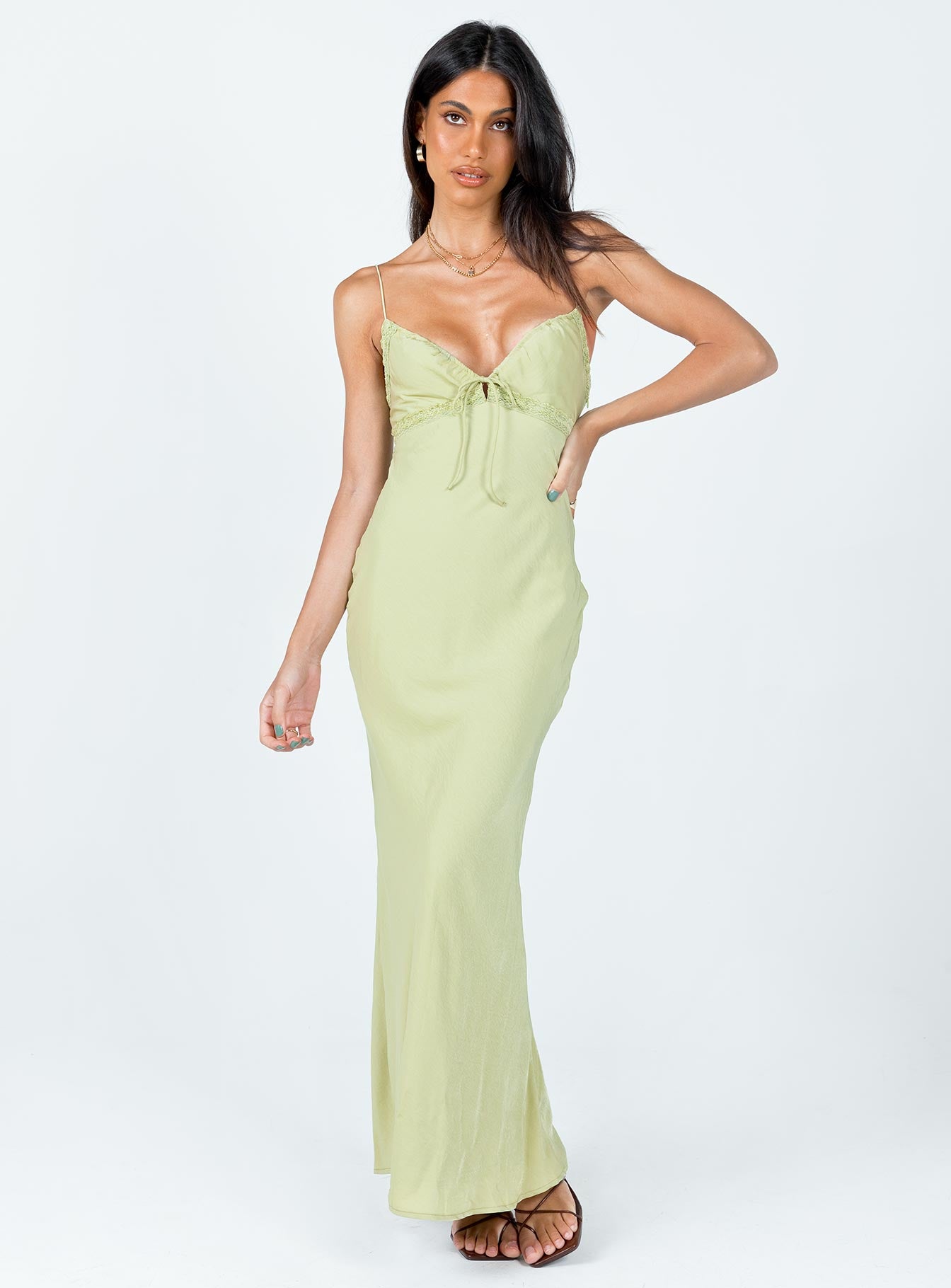 Emily Maxi Dress Green-Oh Mollys