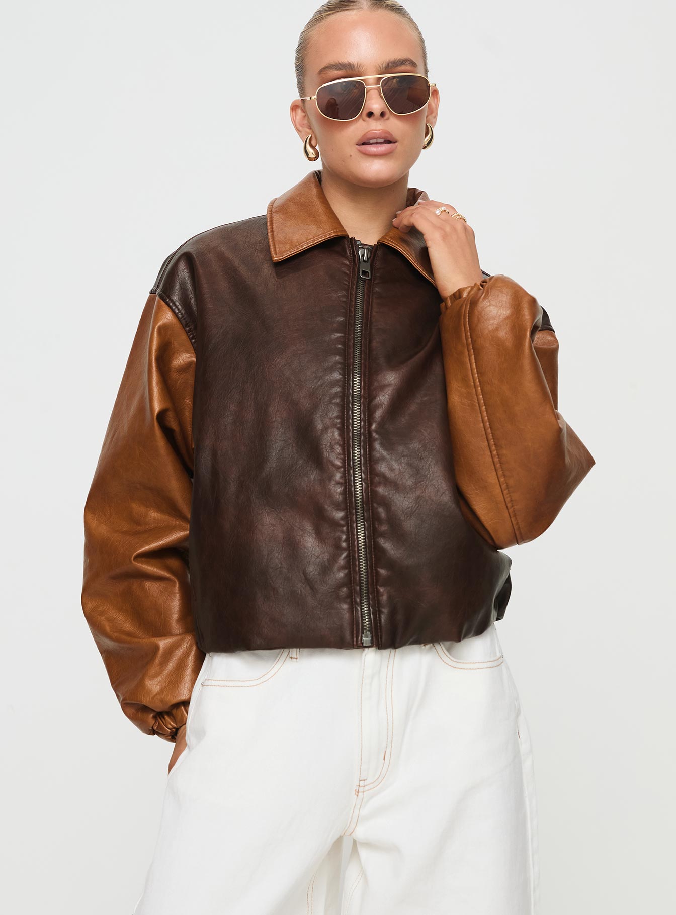 Nirvana Bomber Jacket Chocolate-Oh Mollys