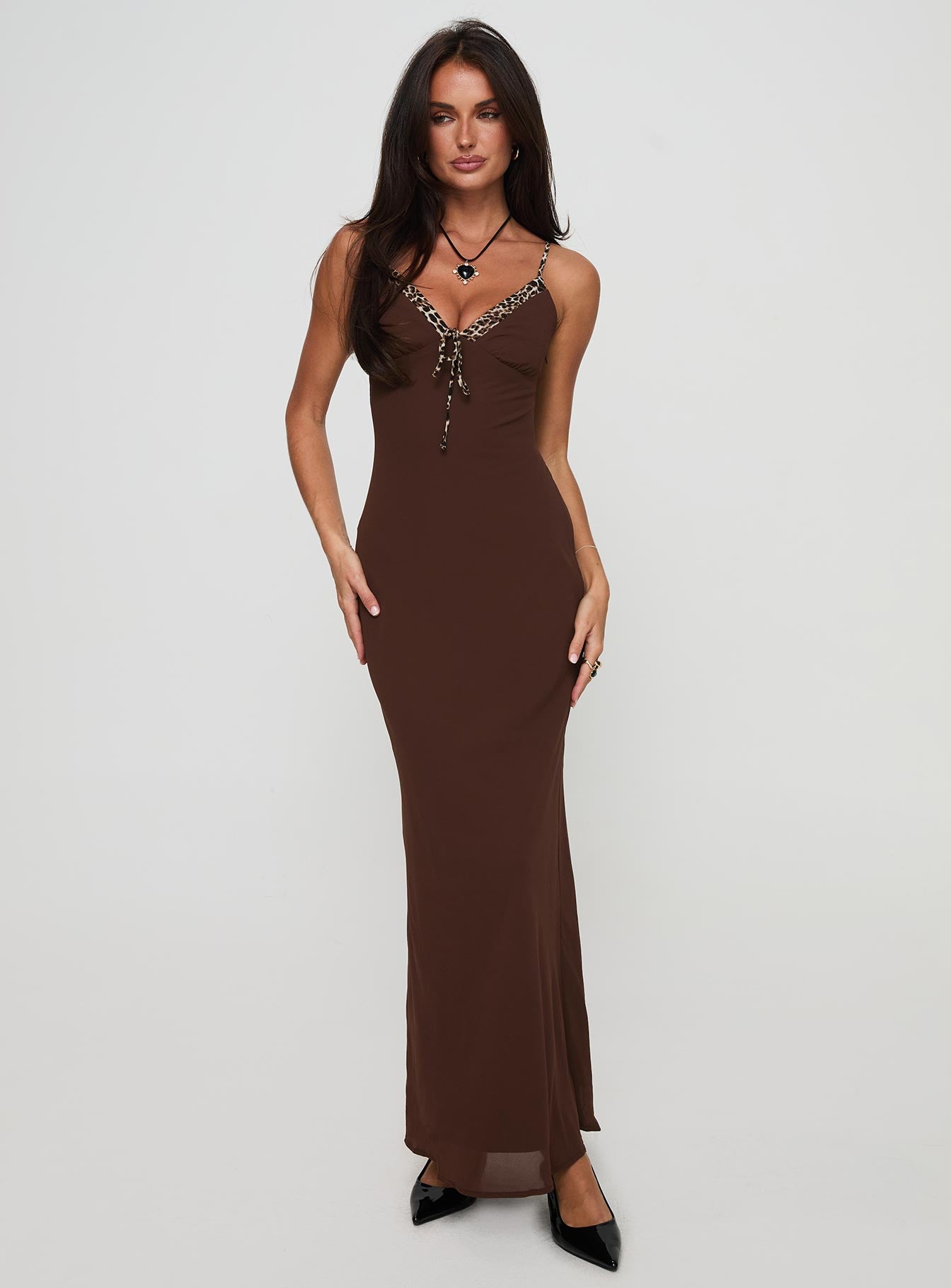 Moorey Maxi Dress Brown-Oh Mollys