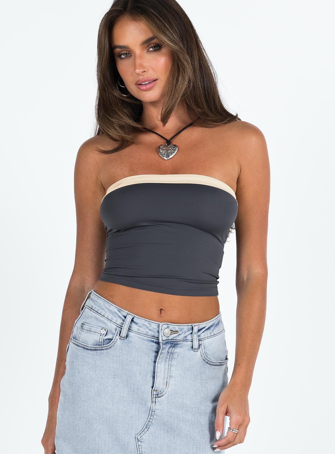 Miko Tube Top Slate-Oh Mollys