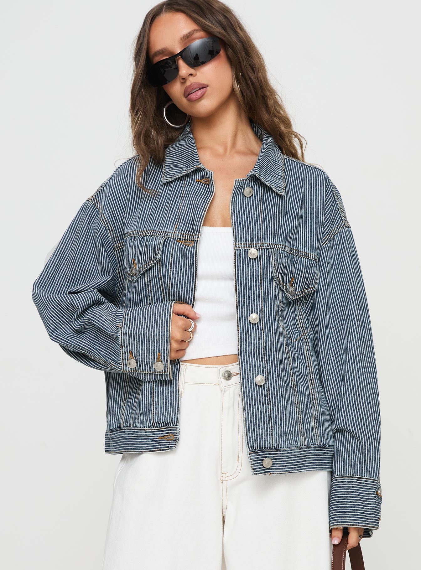 Eternal Sunshine Jacket Dark Wash Denim-Oh Mollys