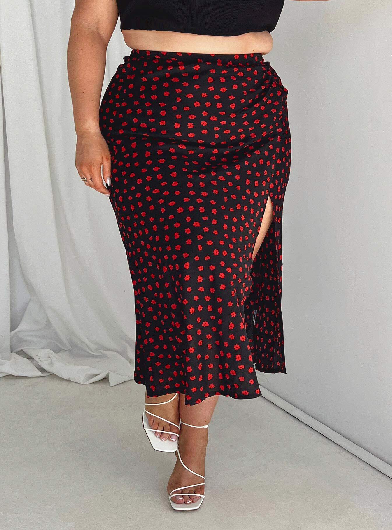 Mabel Midi Skirt Curve-Oh Mollys