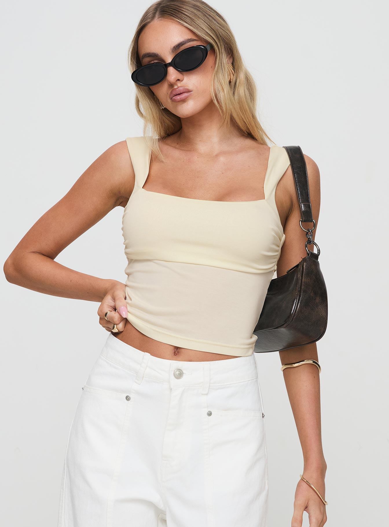Francois Backless Top Cream-Oh Mollys