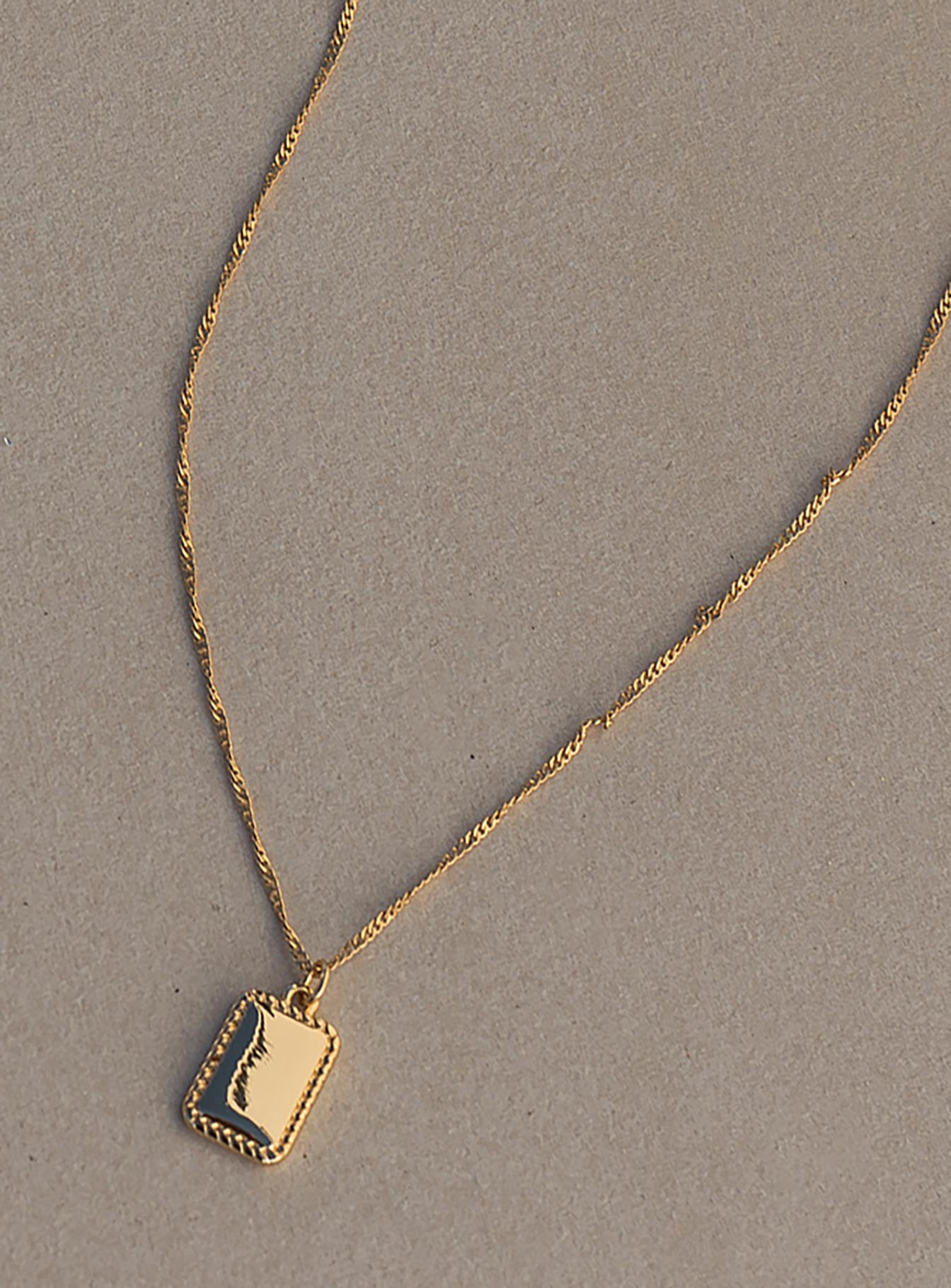 Scottson Gold Plated Pendant Necklace-Oh Mollys