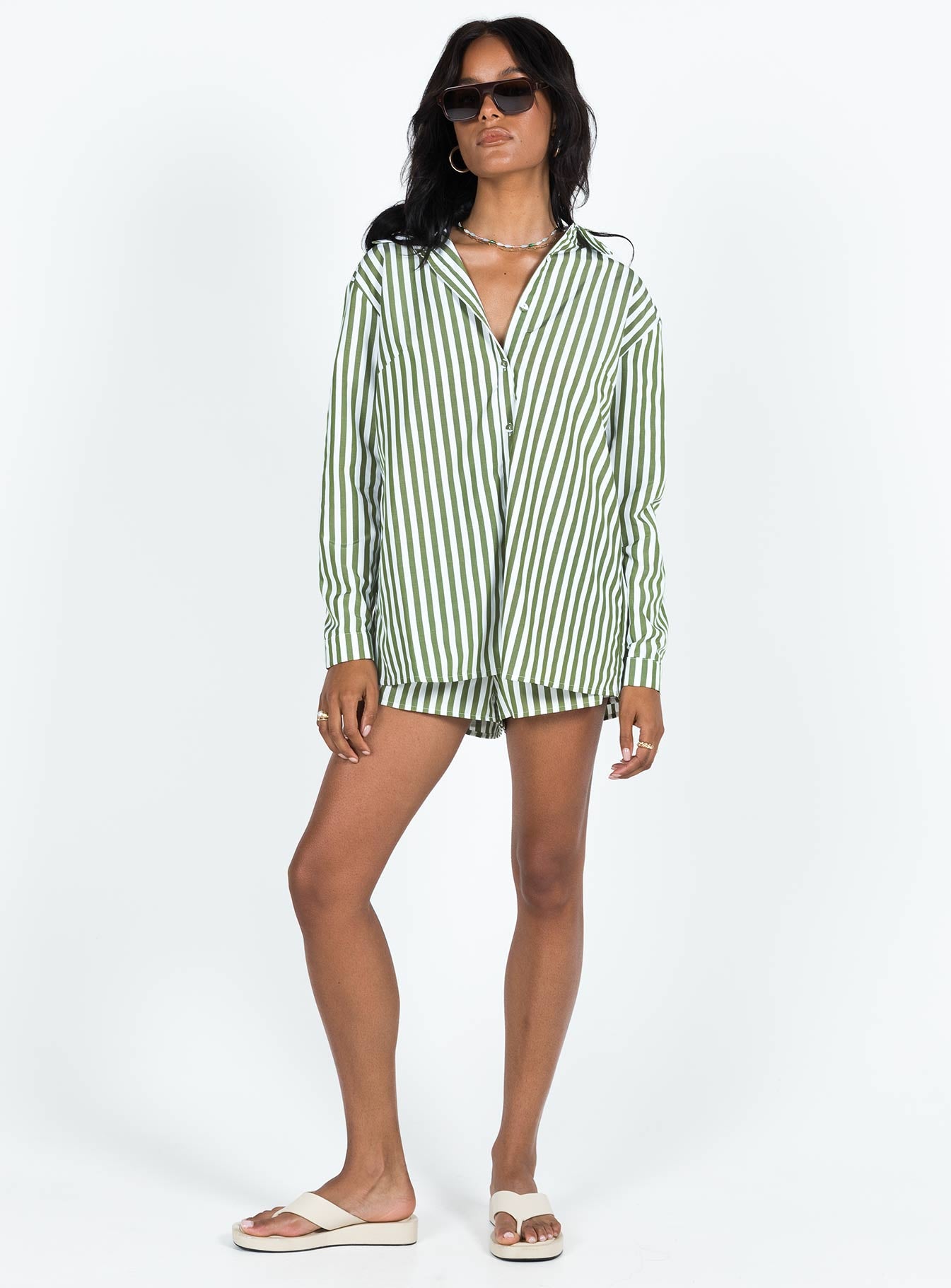 Chloe Set Dark Green-Oh Mollys