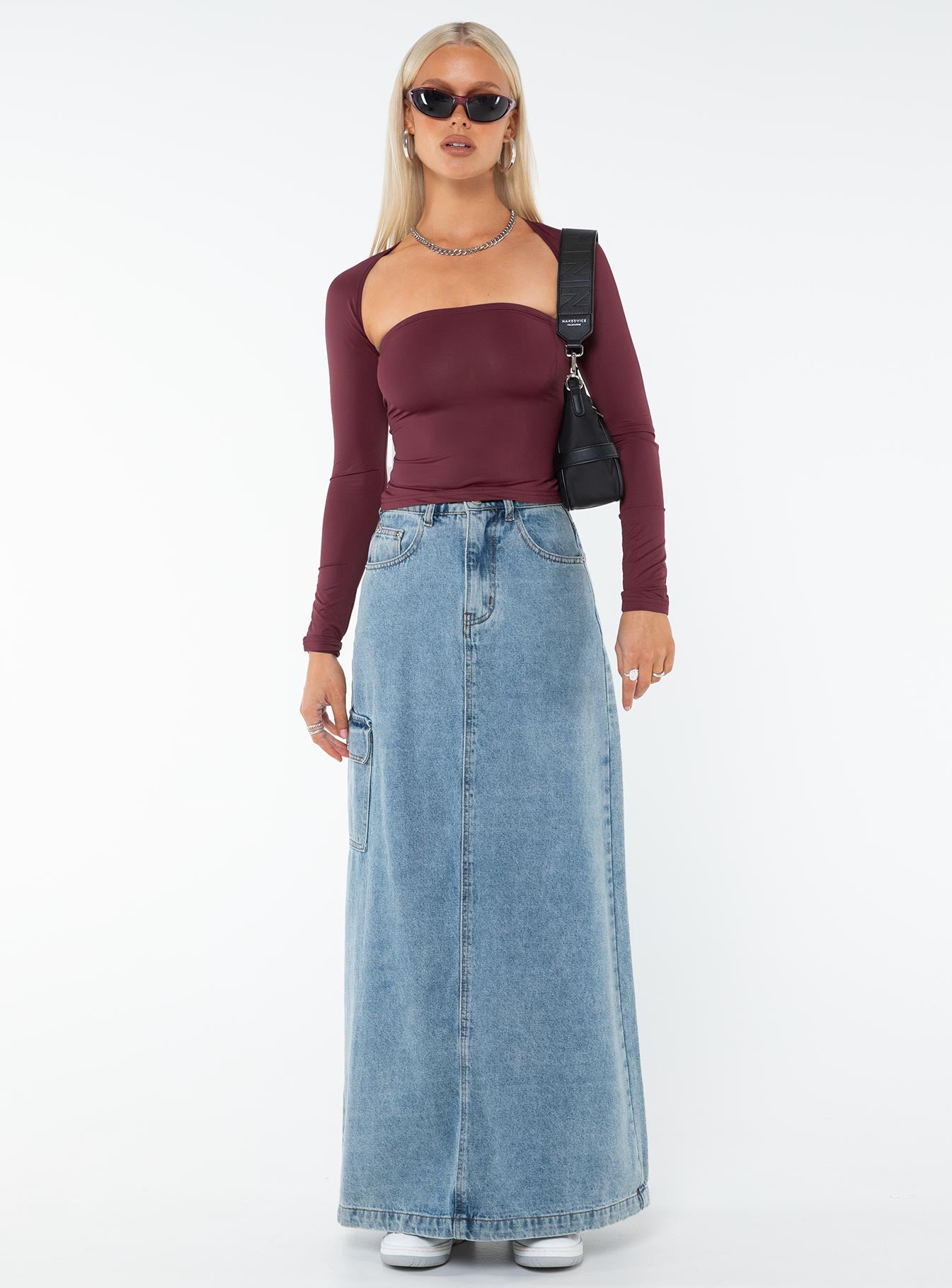 Moran Two Piece Bolero Top Wine-Oh Mollys