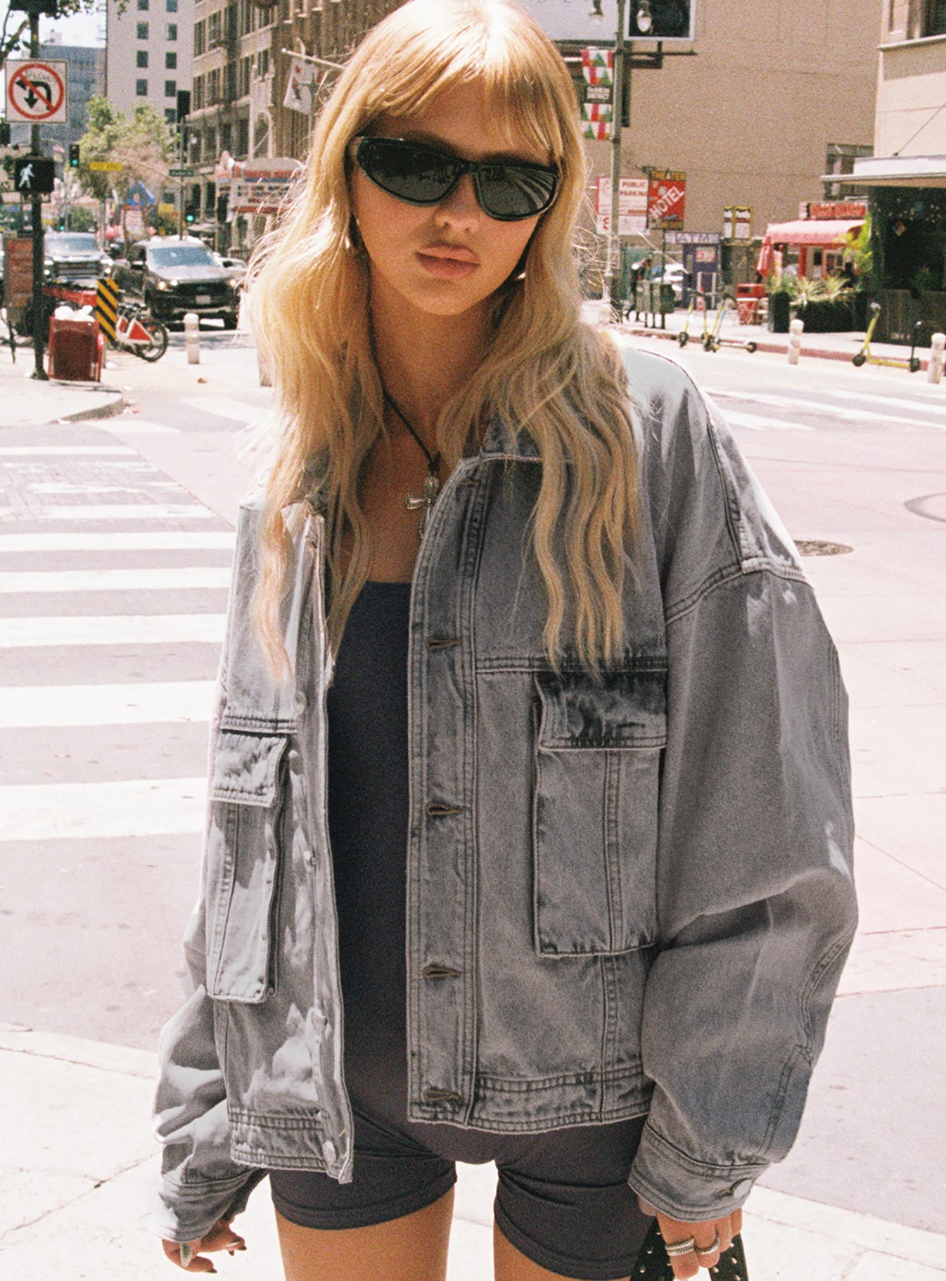 Kier Oversized Denim Jacket-Oh Mollys