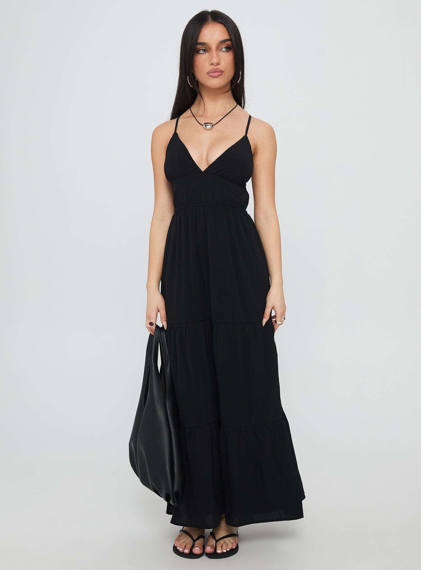 Mckew Maxi Dress Black-Oh Mollys