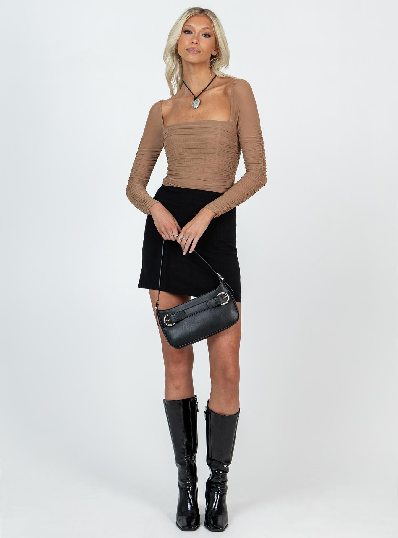 Selby Mini Skirt Black Tall-Oh Mollys