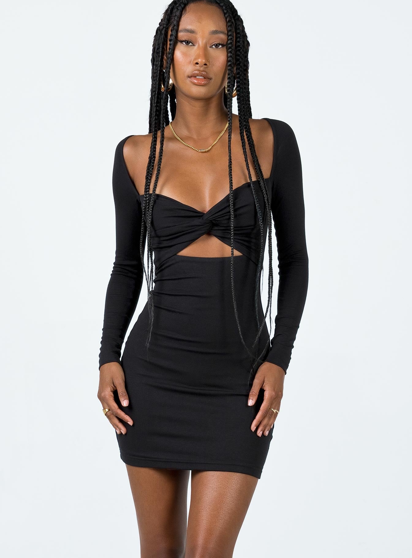 Lennel Mini Dress Black-Oh Mollys