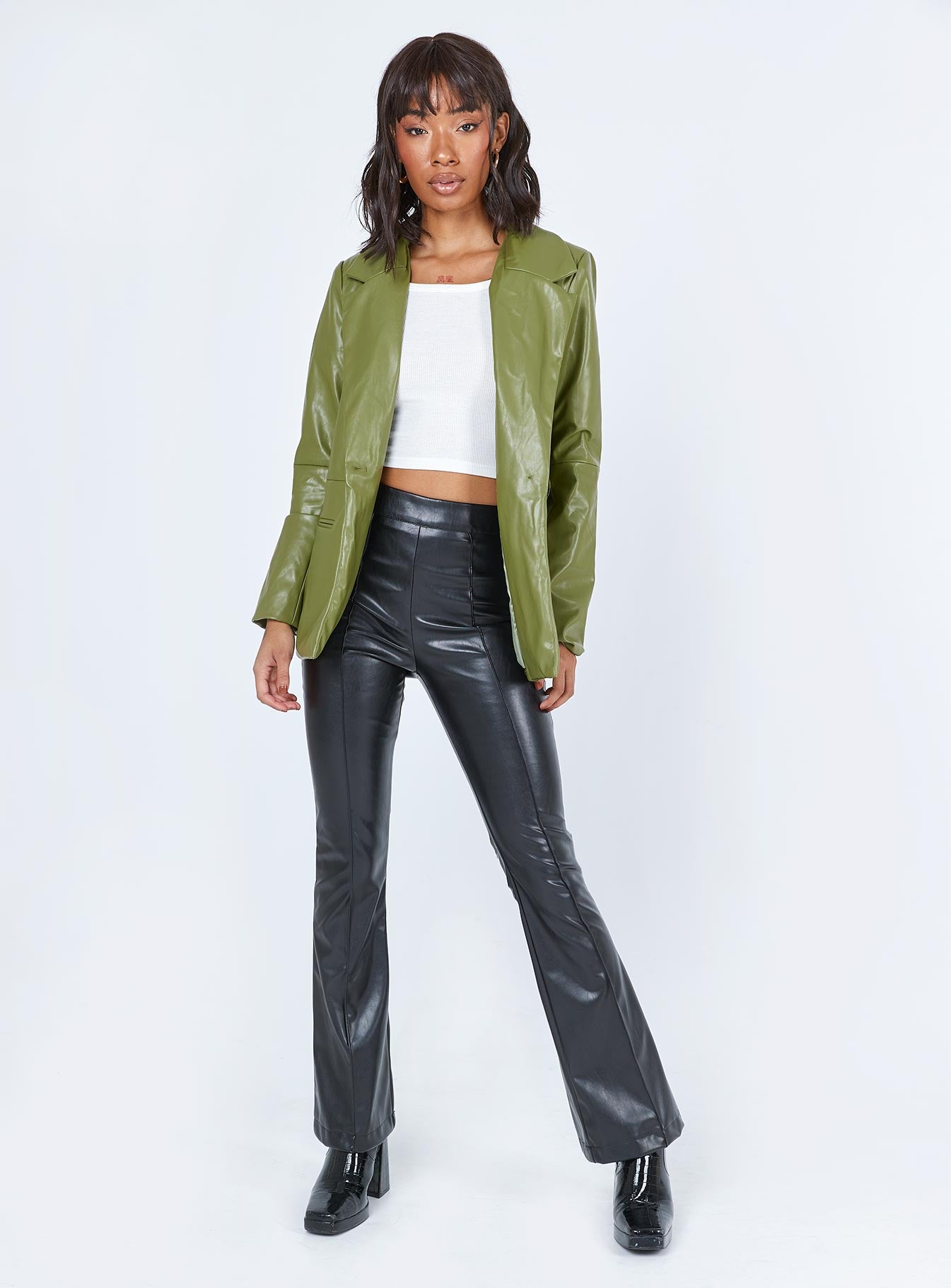 Morrison PU Blazer Green-Oh Mollys