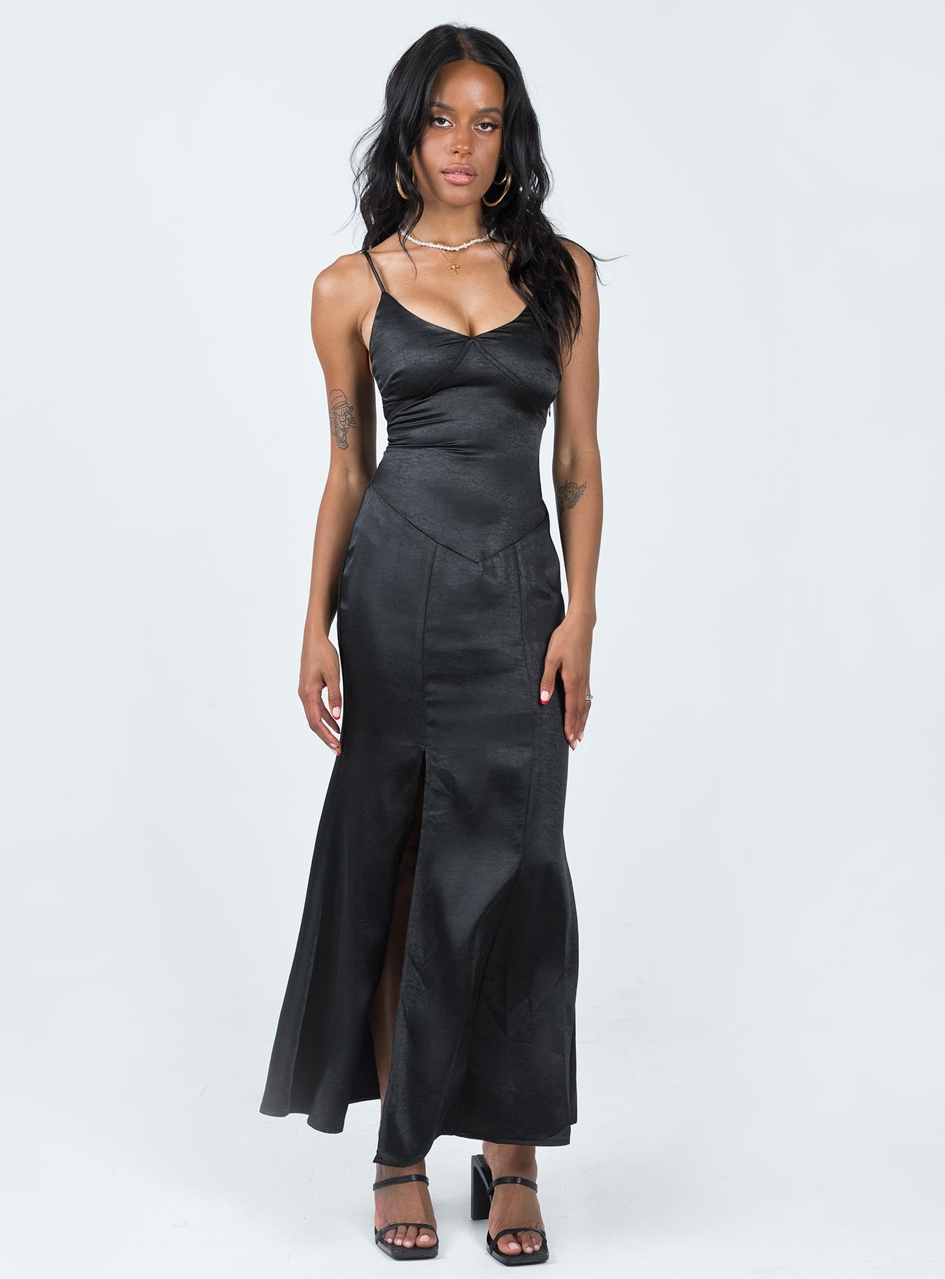 Carol Maxi Dress Black-Oh Mollys