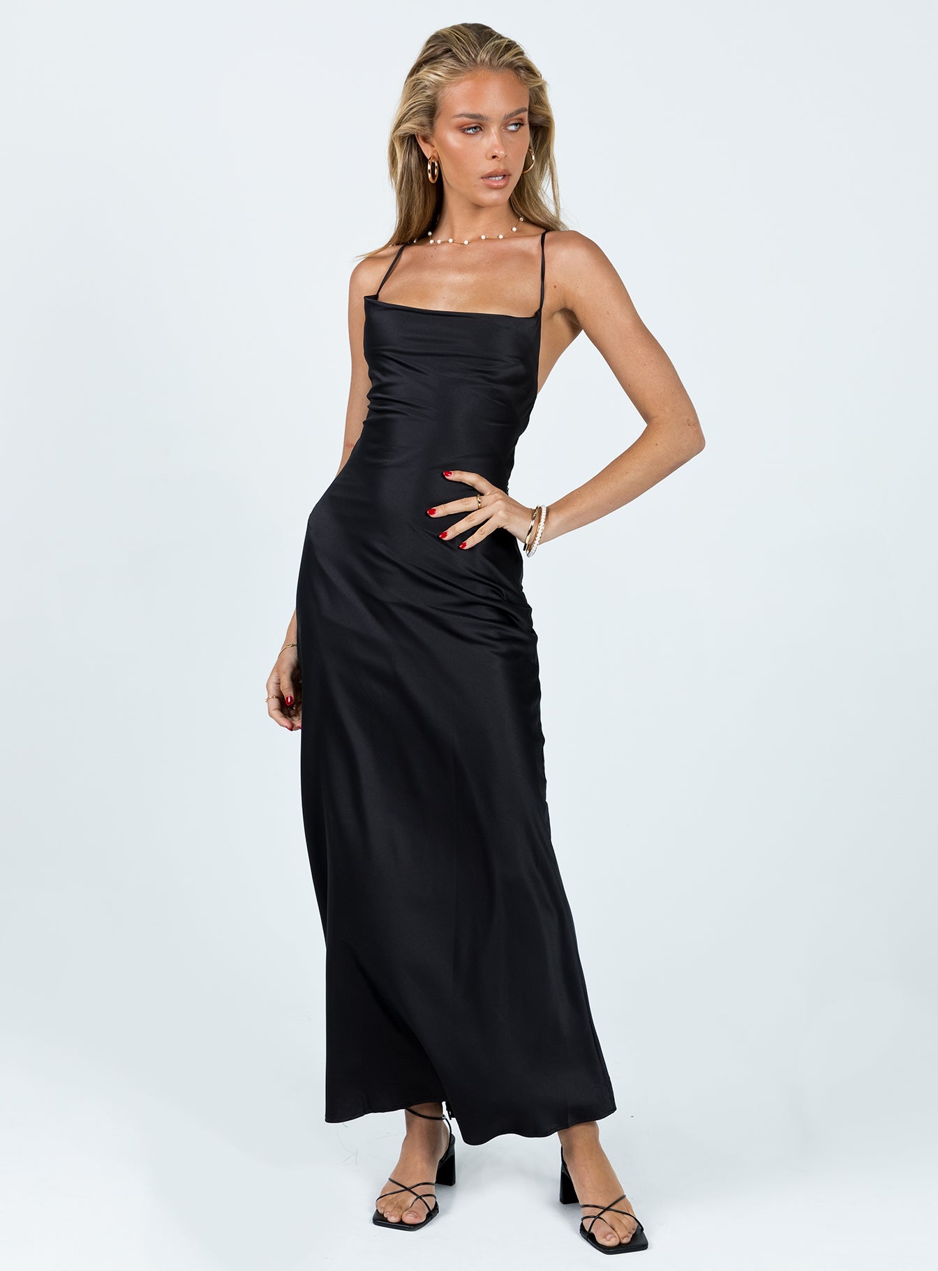 Celena Maxi Dress Black-Oh Mollys