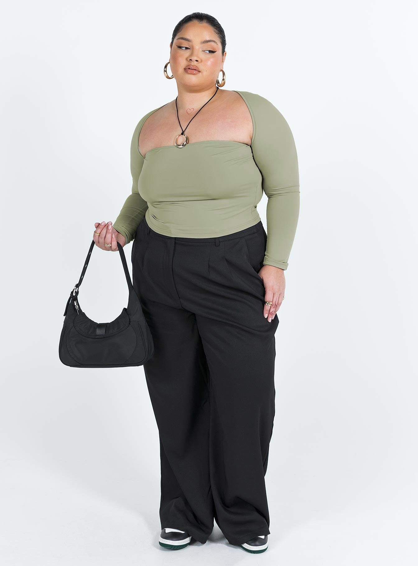 Moran Two Piece Bolero Top Sage Curve-Oh Mollys
