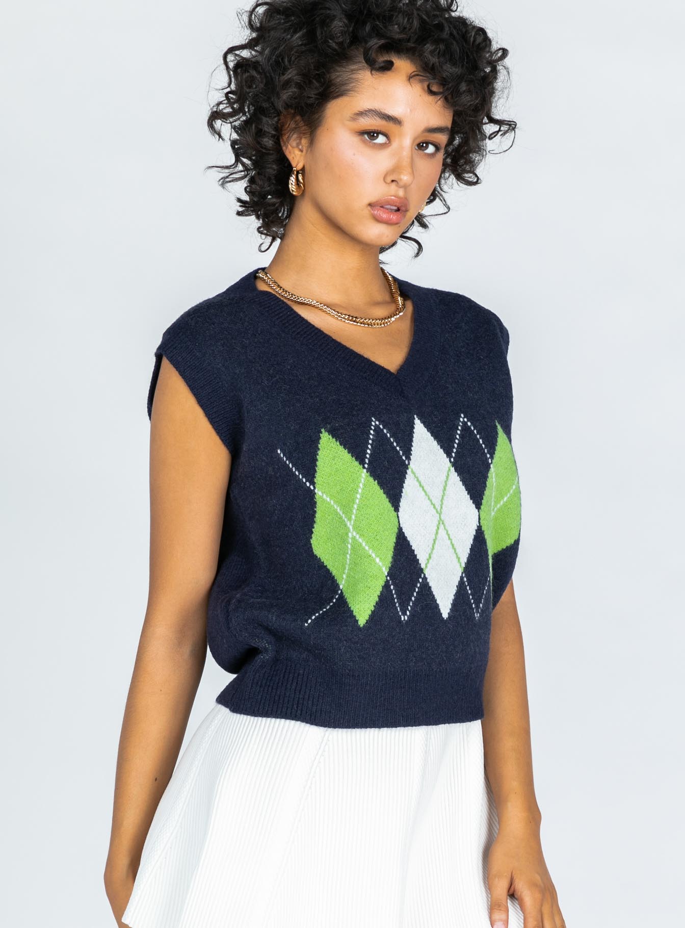 Saskia Sweater Vest Black-Oh Mollys