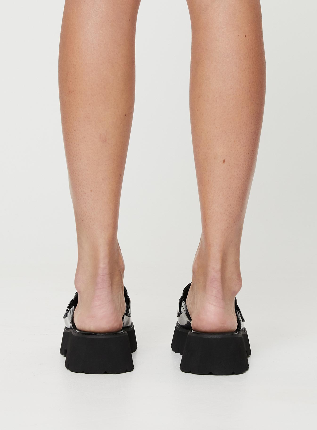 Lidia Mule Loafers Black-Oh Mollys
